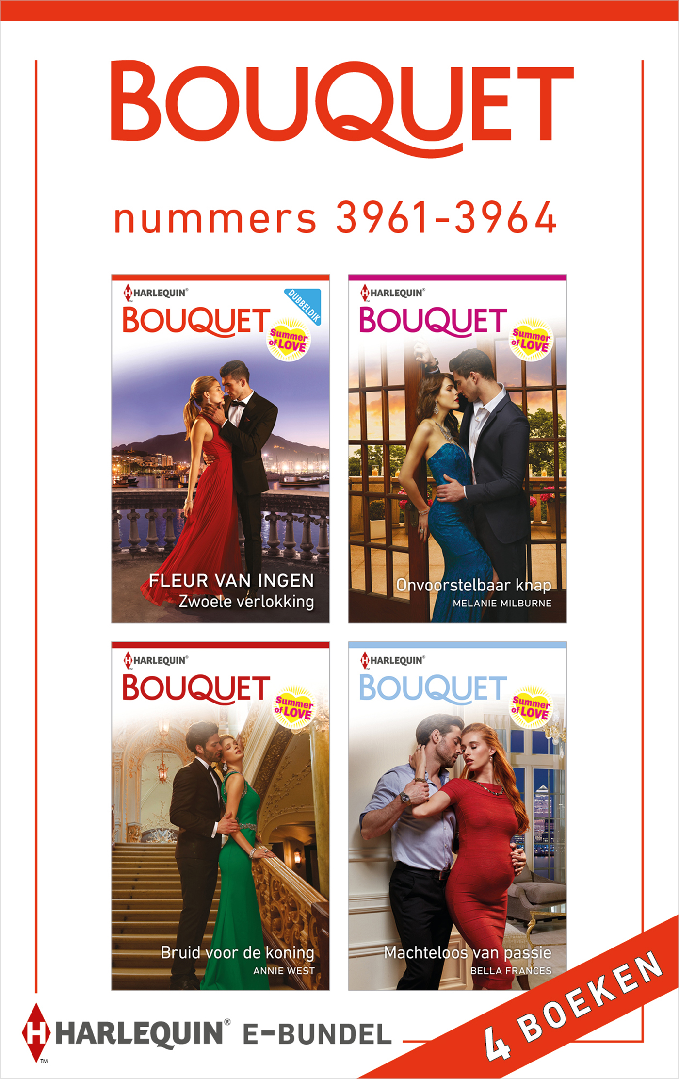 Omslag van Bouquet e-bundel nummers 3961 - 3964