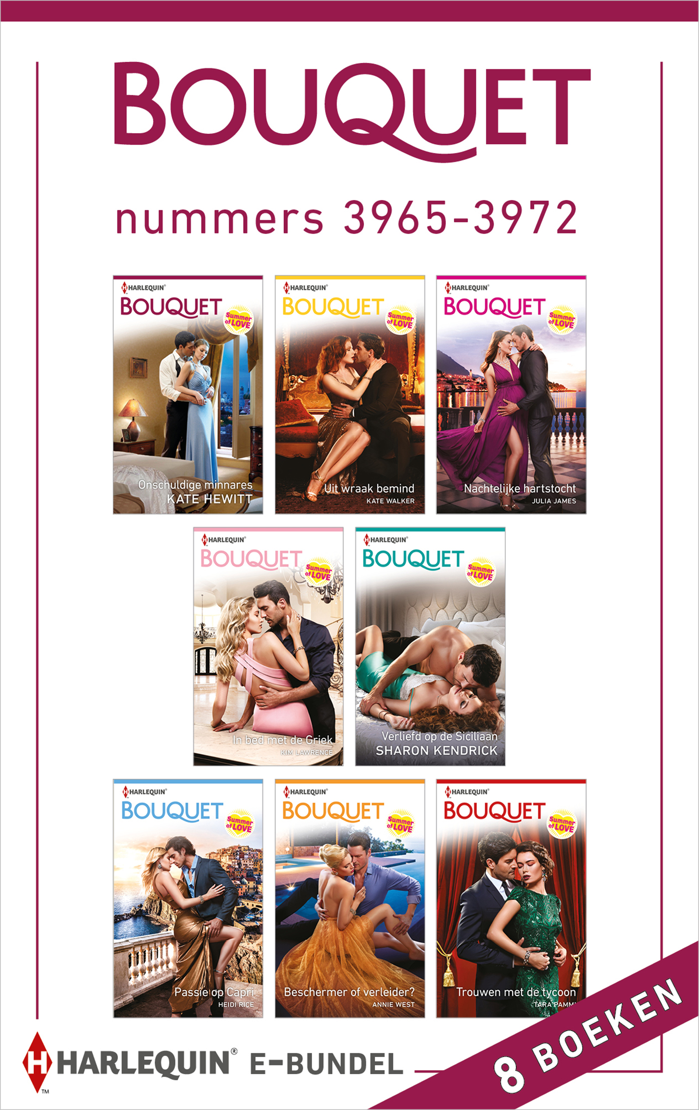 Omslag van Bouquet e-bundel nummers 3965 - 3972