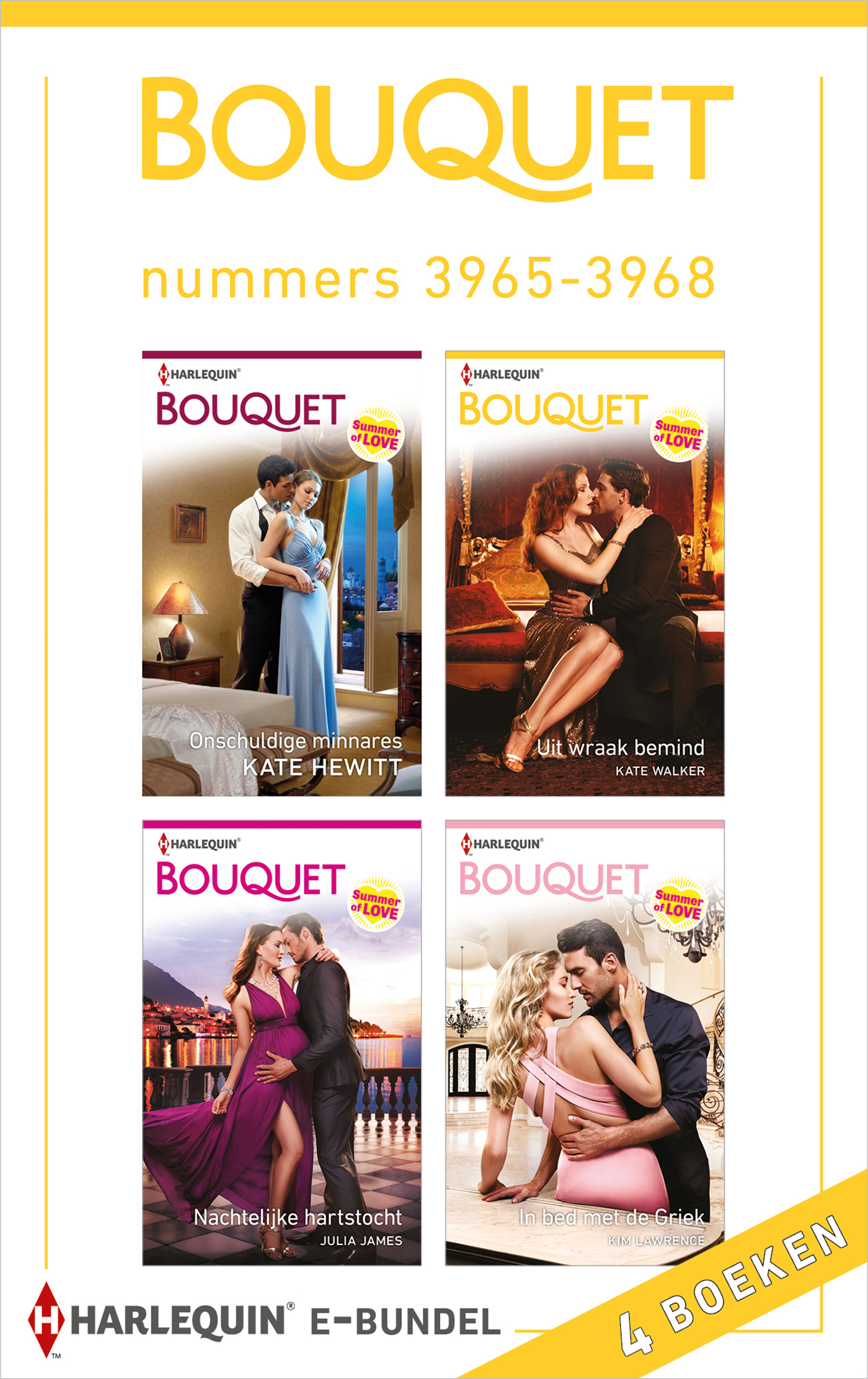 Omslag van Bouquet e-bundel nummers 3965 - 3968