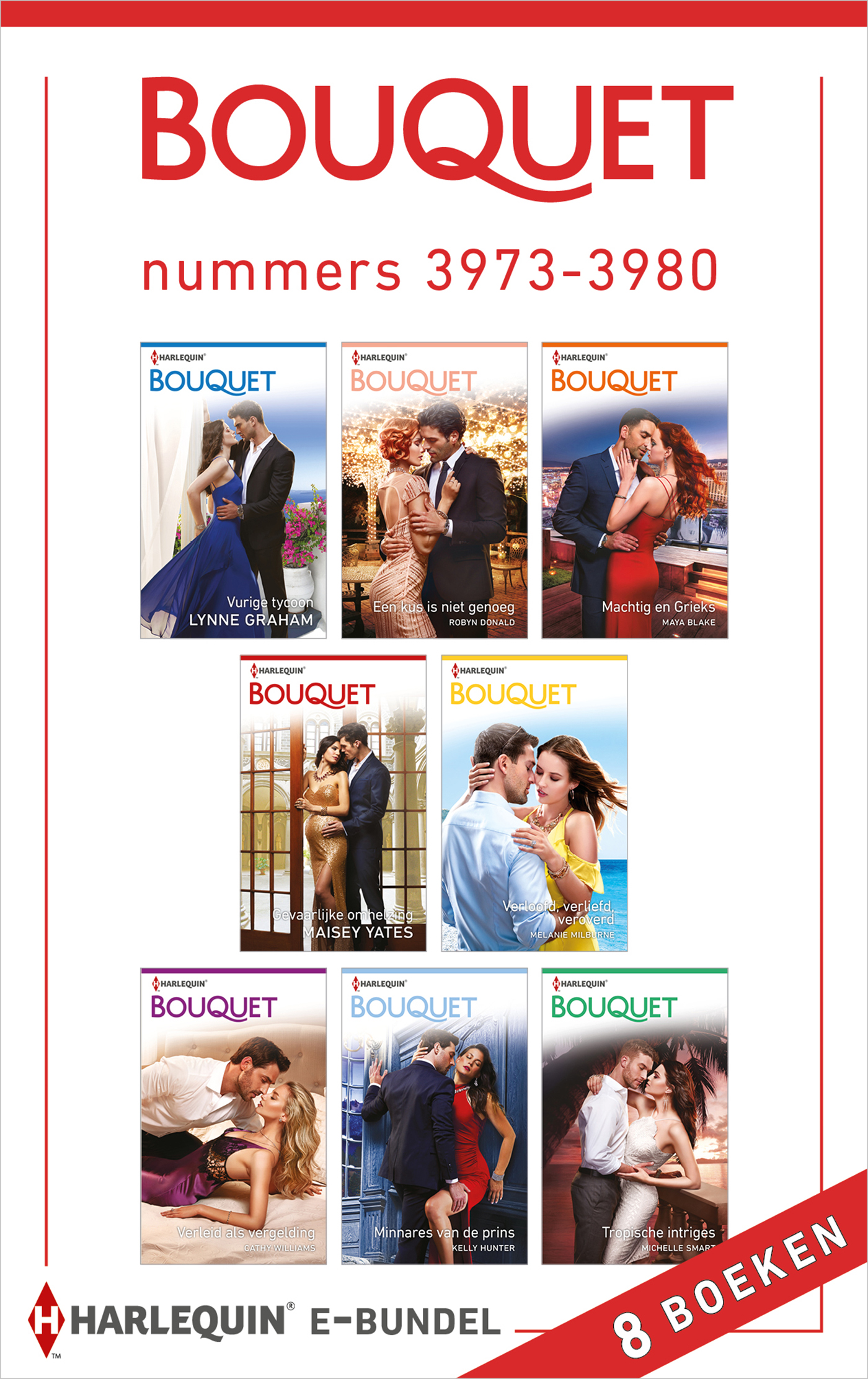 Omslag van Bouquet e-bundel nummers 3973 - 3980