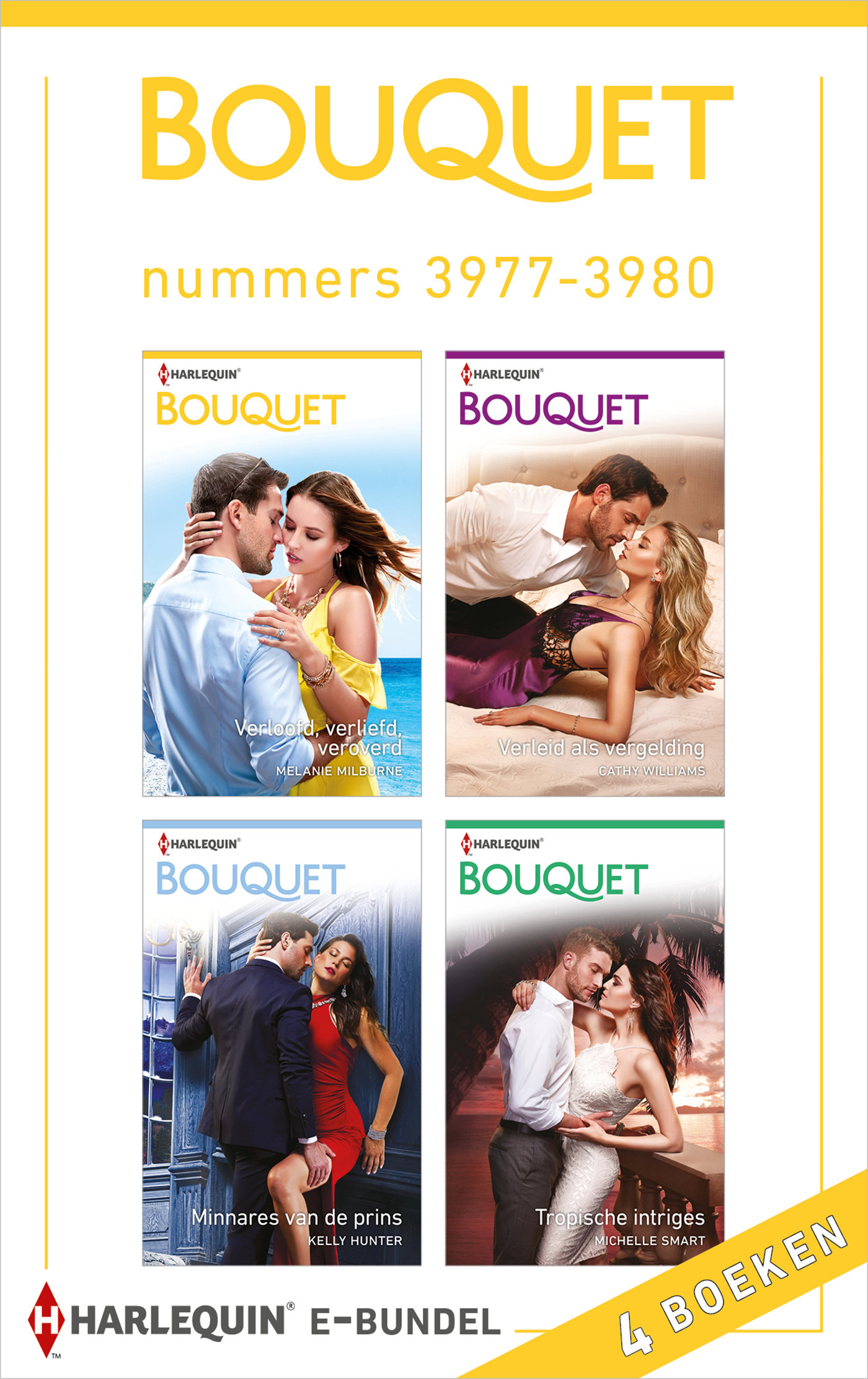 Omslag van Bouquet e-bundel nummers 3977 - 3980 (4-in-1)