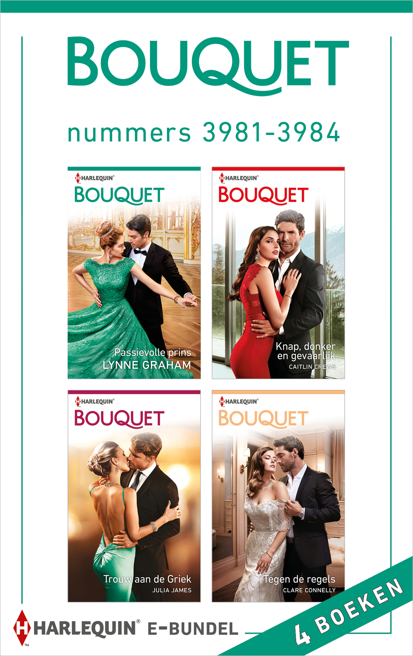 Omslag van Bouquet e-bundel nummers 3981 - 3984