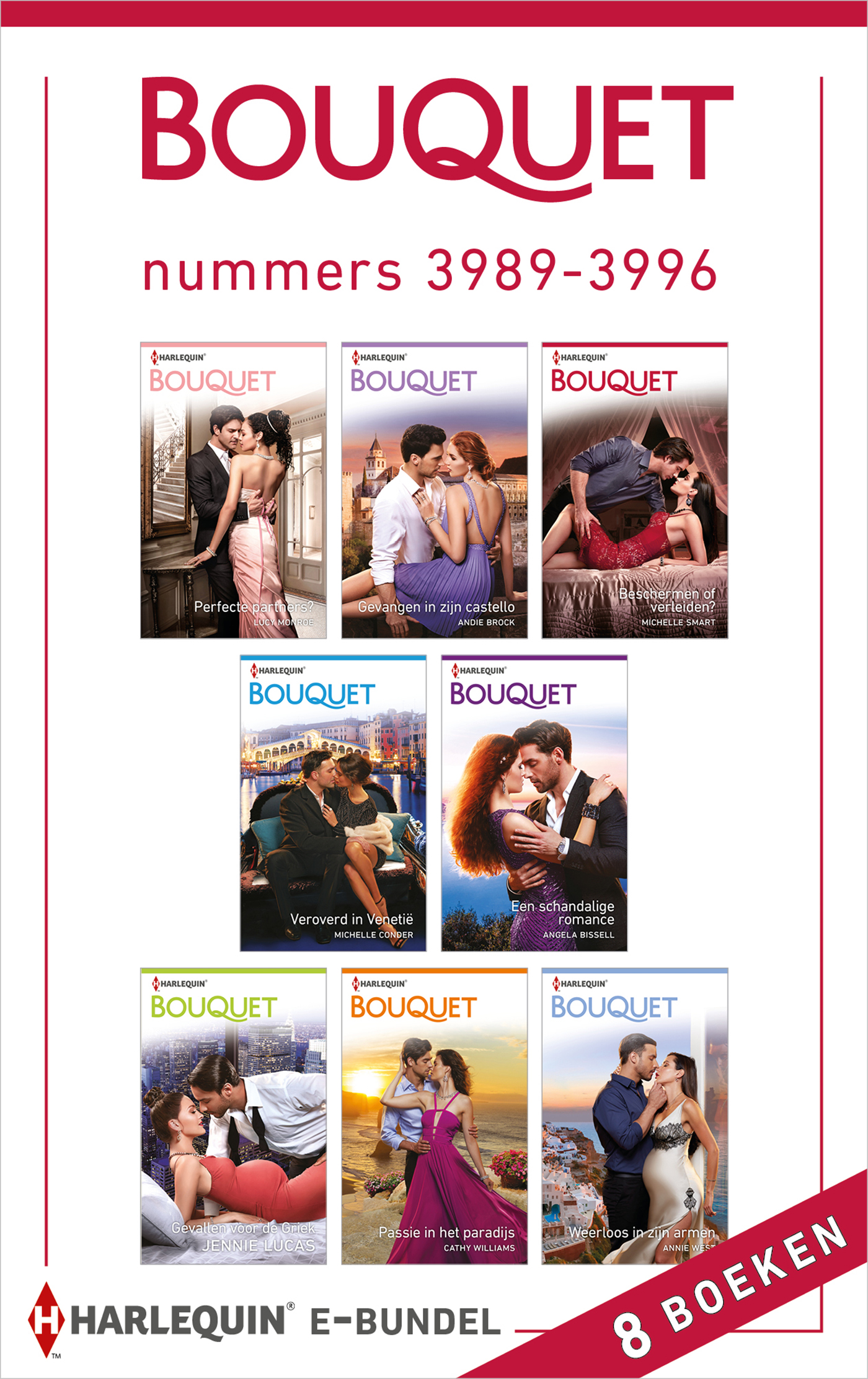 Omslag van Bouquet e-bundel nummers 3989 - 3996