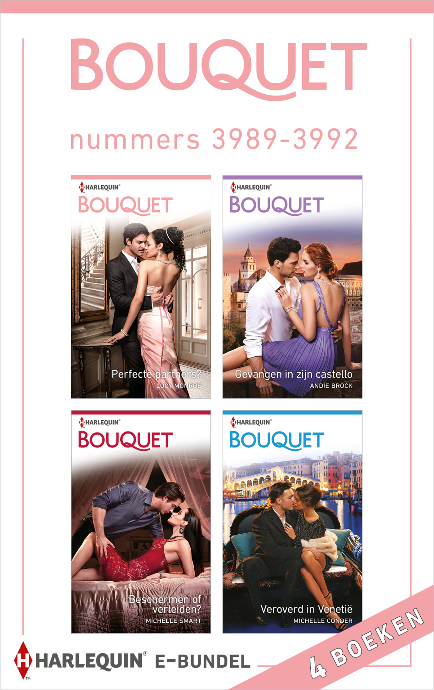 Omslag van Bouquet e-bundel nummers 3989 - 3992