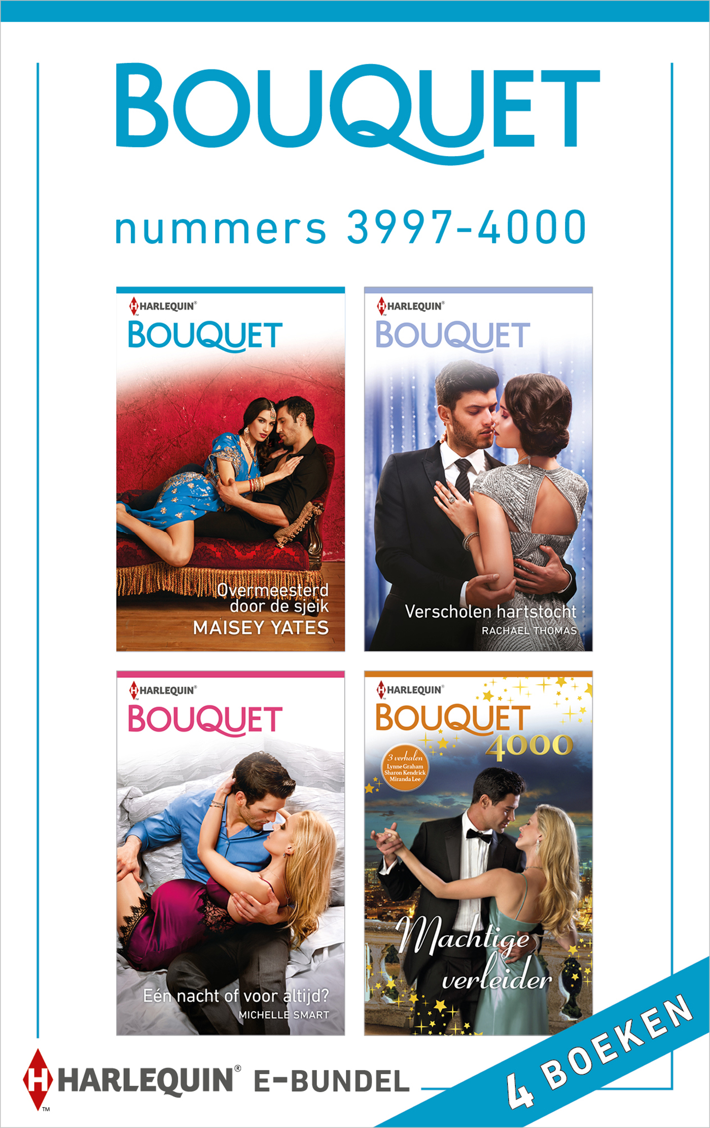 Omslag van Bouquet e-bundel nummers 3997 - 4000