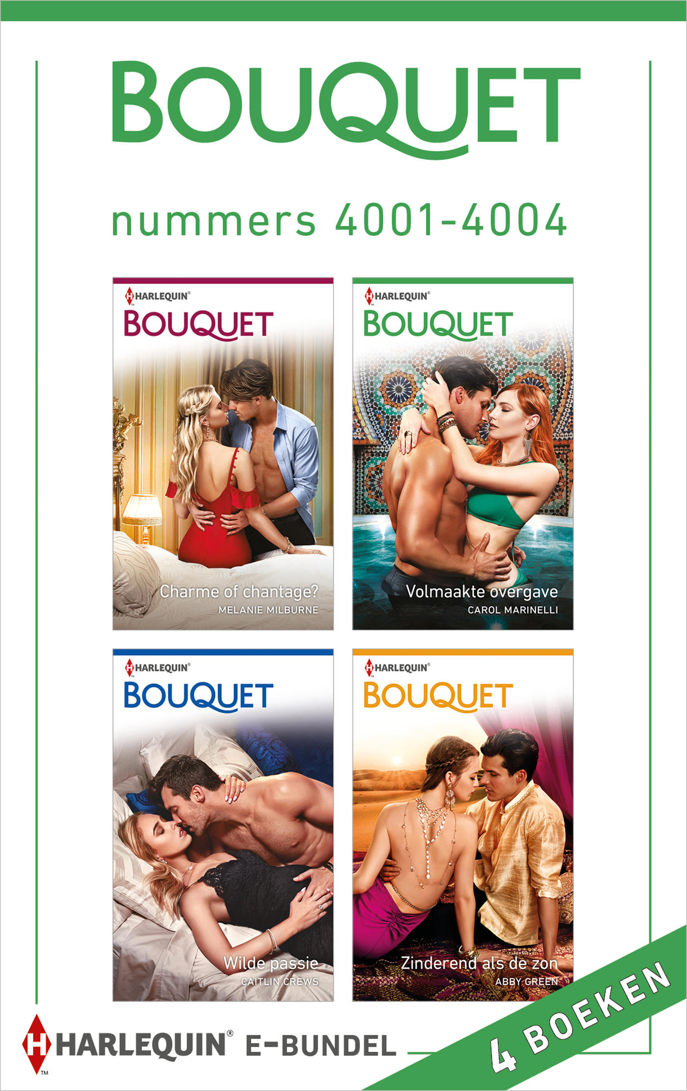 Omslag van Bouquet e-bundel nummers 4001 - 4004