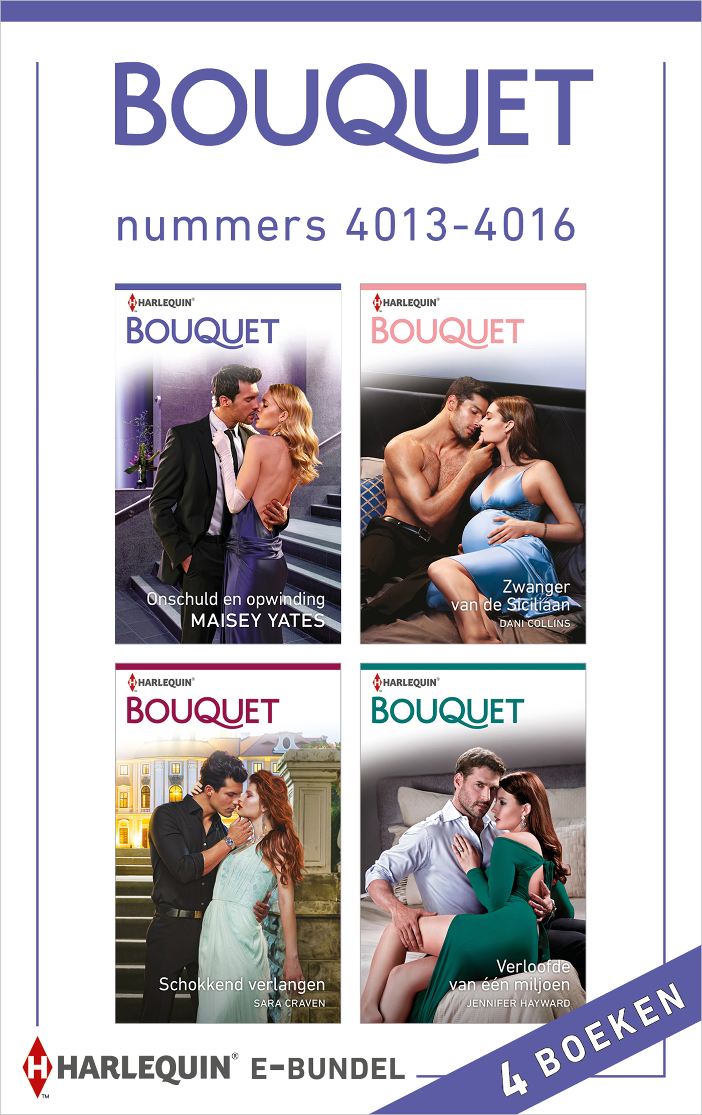 Omslag van Bouquet e-bundel nummers 4013 - 4016