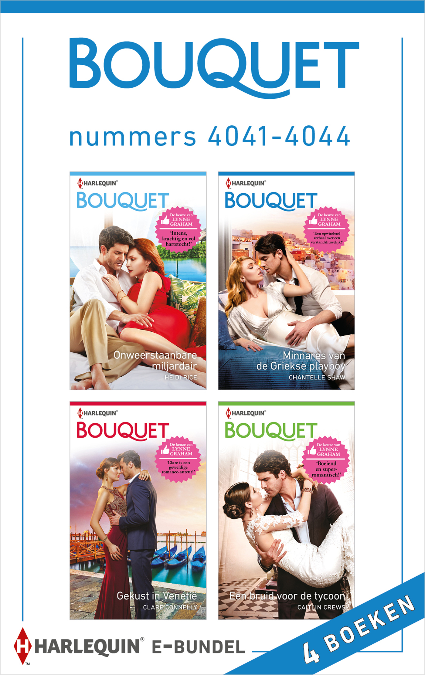 Omslag van Bouquet e-bundel nummers 4041 - 4044