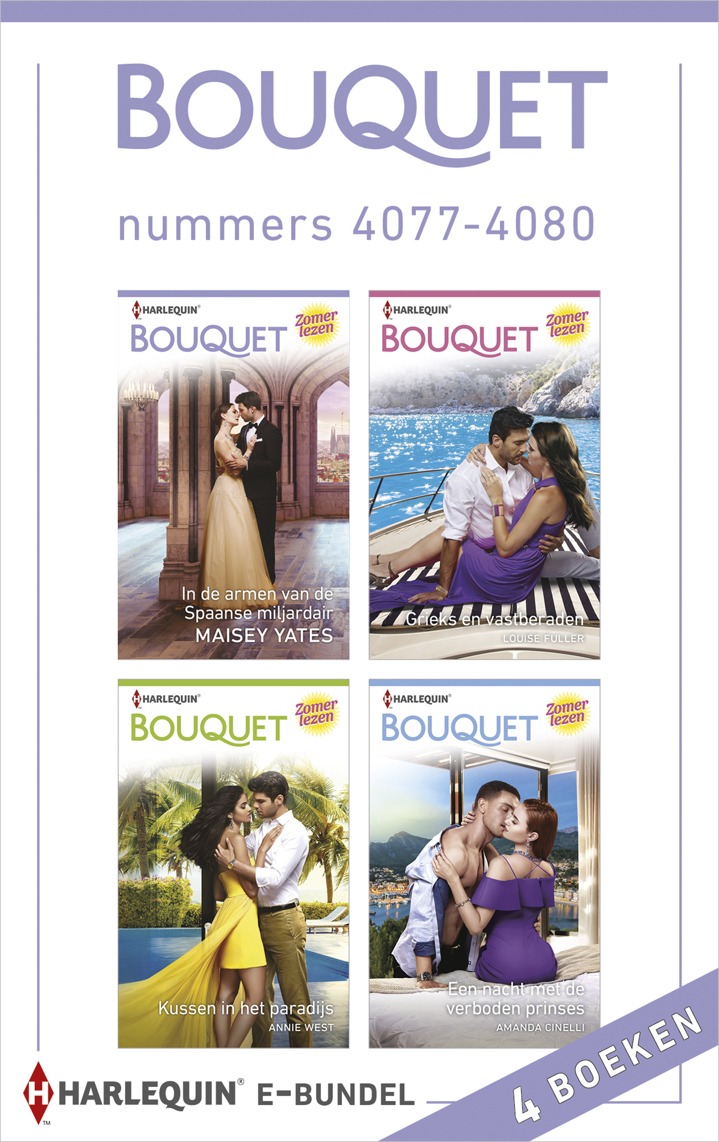 Omslag van Bouquet e-bundel nummers 4077 - 4080