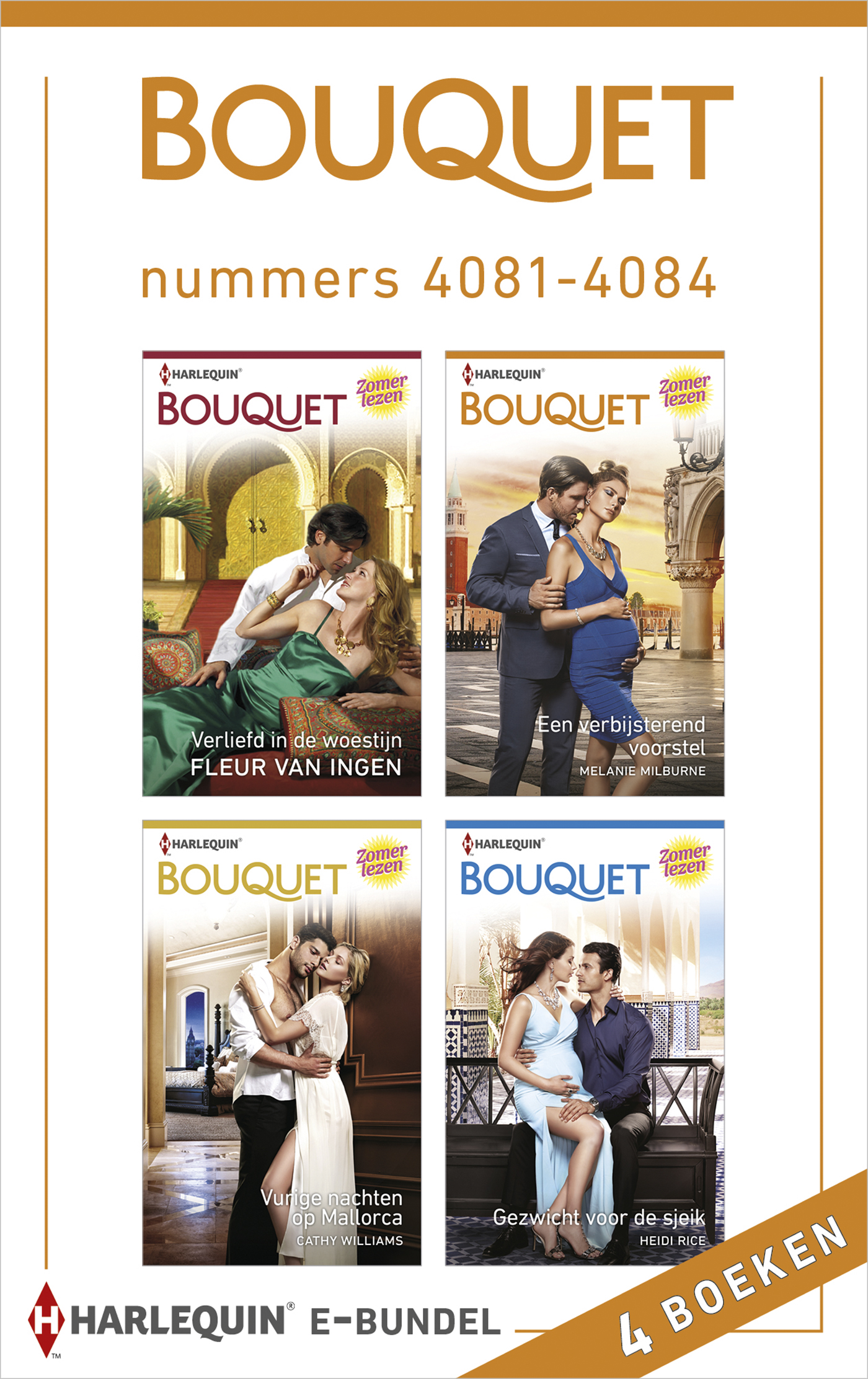 Omslag van Bouquet e-bundel nummers 4081 - 4084
