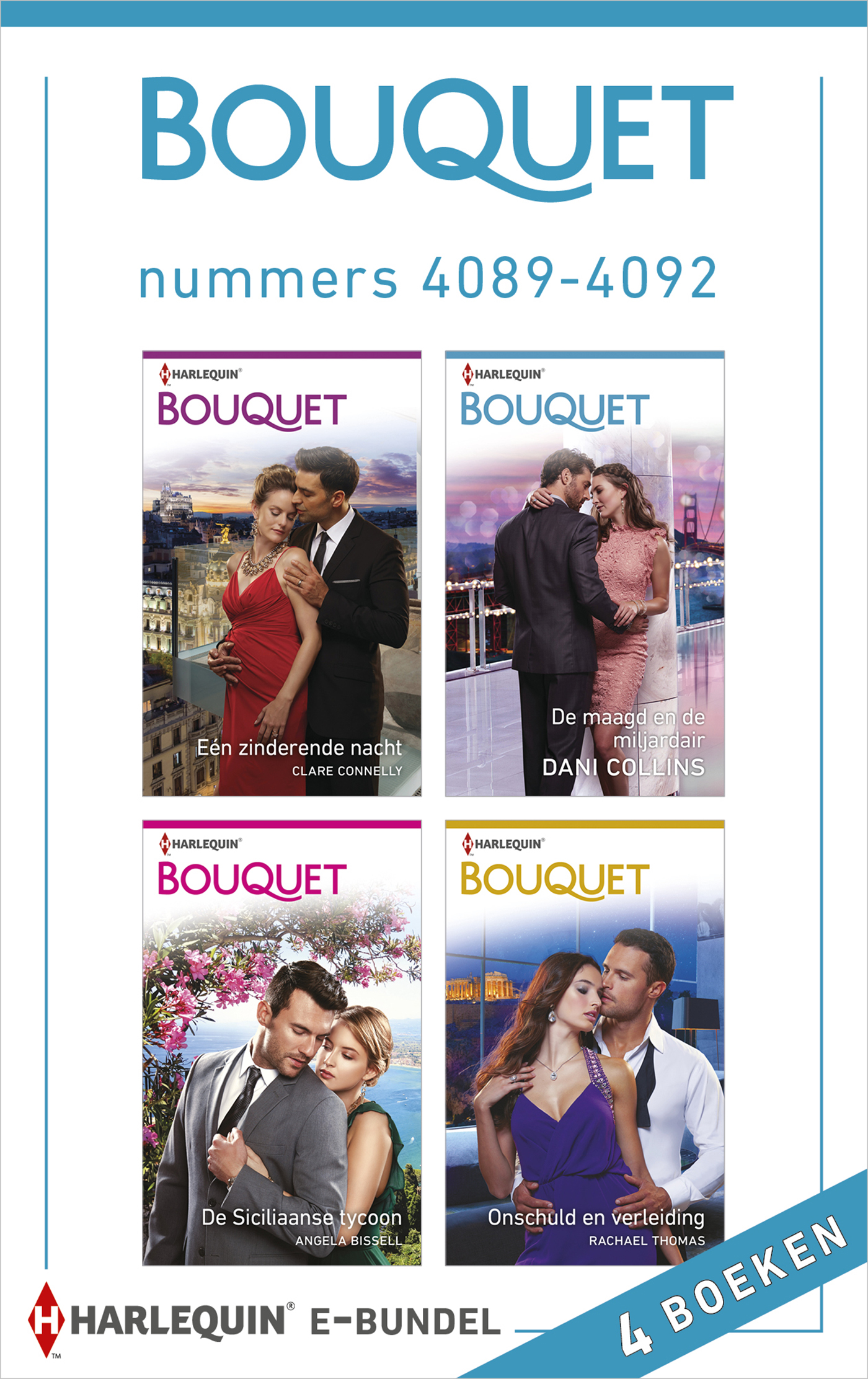 Omslag van Bouquet e-bundel nummers 4089 - 4092