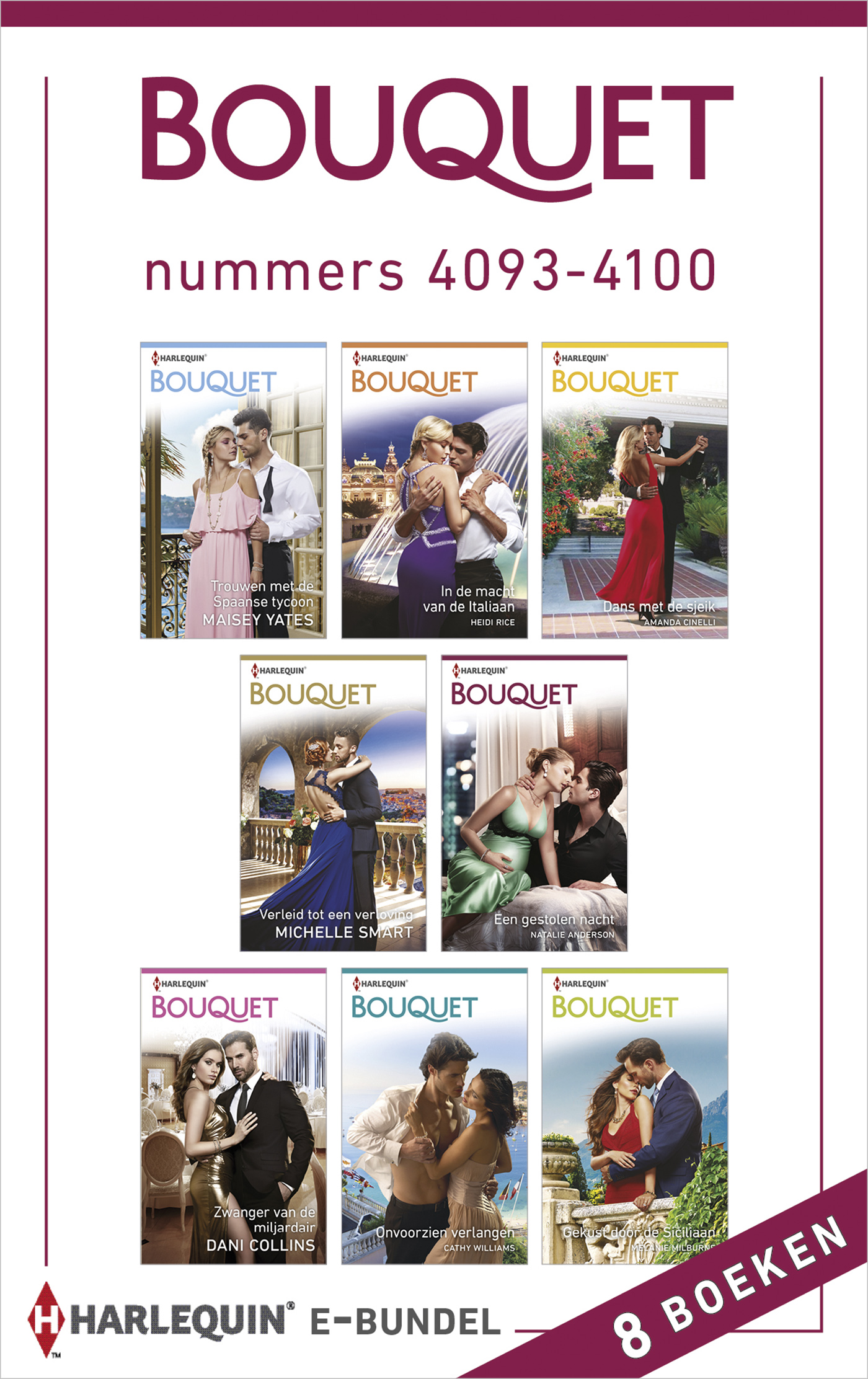Omslag van Bouquet e-bundel nummers 4093 - 4100