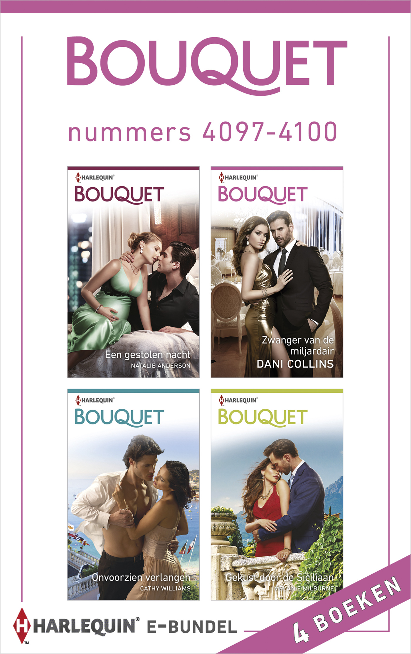 Omslag van Bouquet e-bundel nummers 4097 - 4100