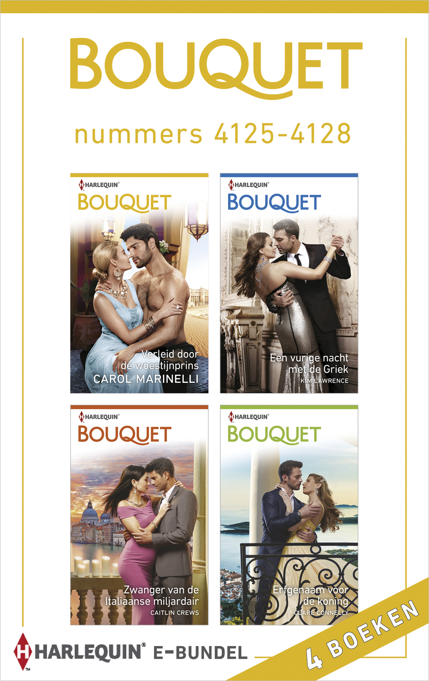 Omslag van Bouquet e-bundel nummers 4125 - 4128