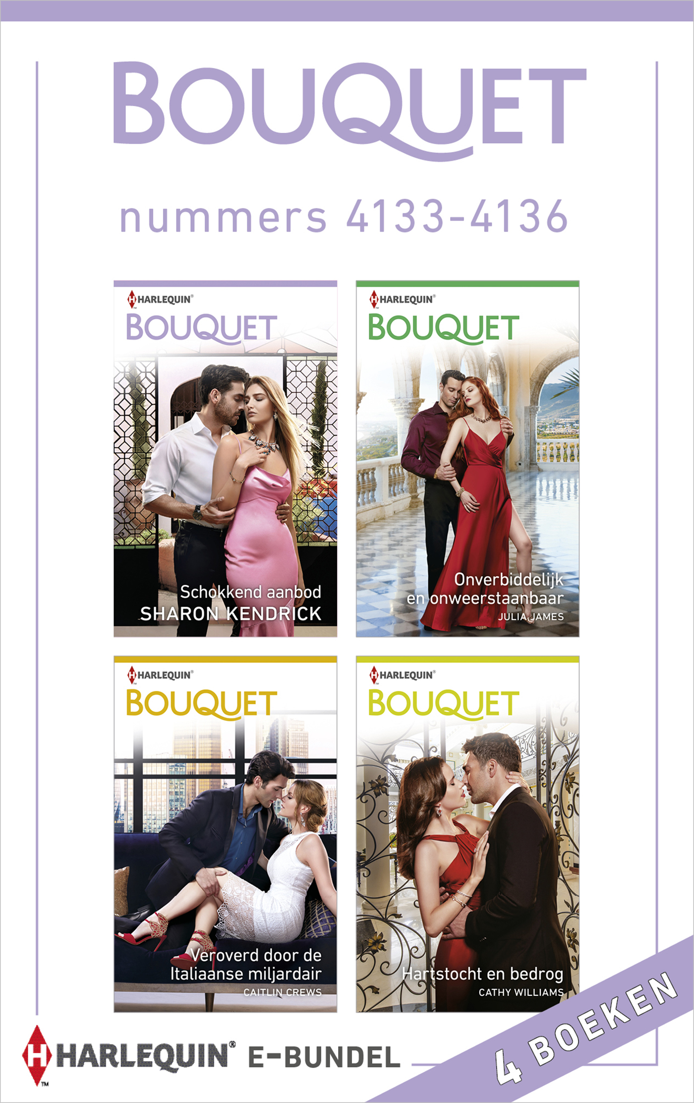 Omslag van Bouquet e-bundel nummers 4133 4136
