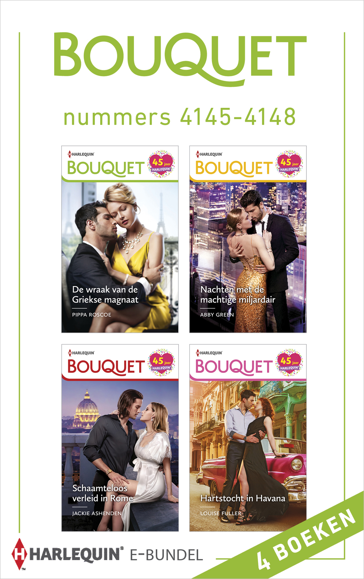 Omslag van Bouquet e-bundel nummers 4145 - 4148