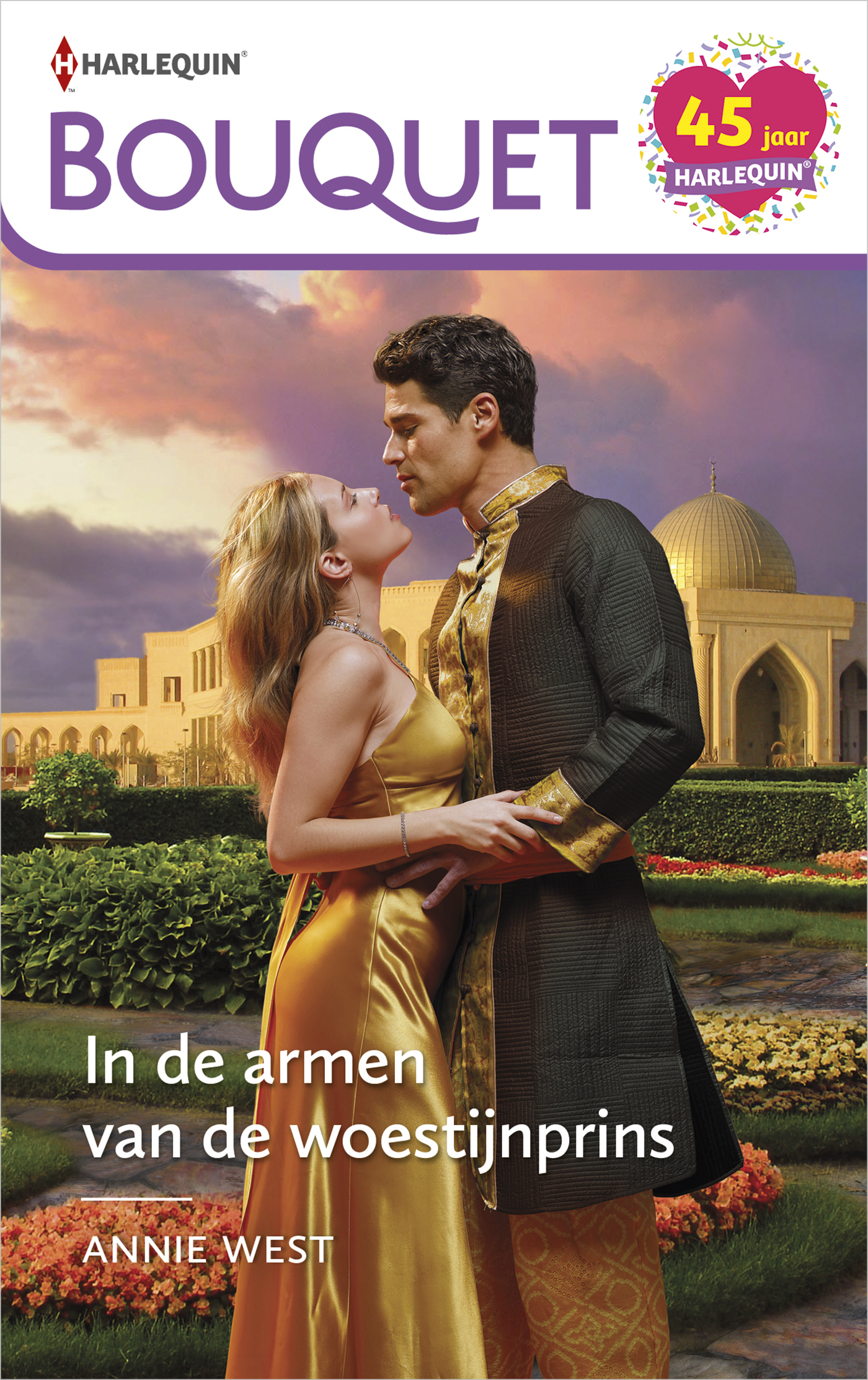 Omslag van In de armen van de woestijnprins