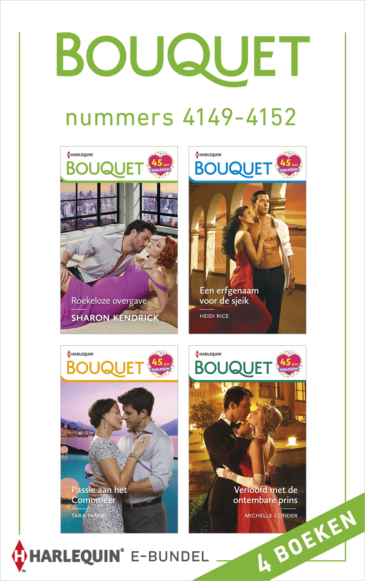Omslag van Bouquet e-bundel nummers 4149 - 4152