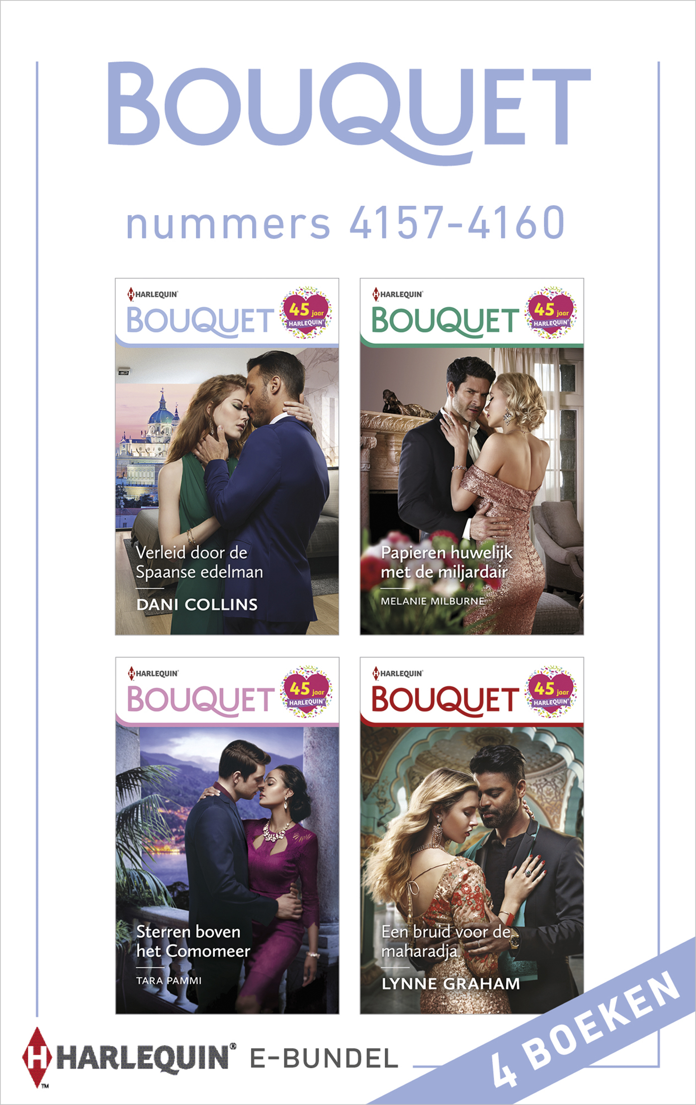 Omslag van Bouquet e-bundel nummers 4157 - 4160