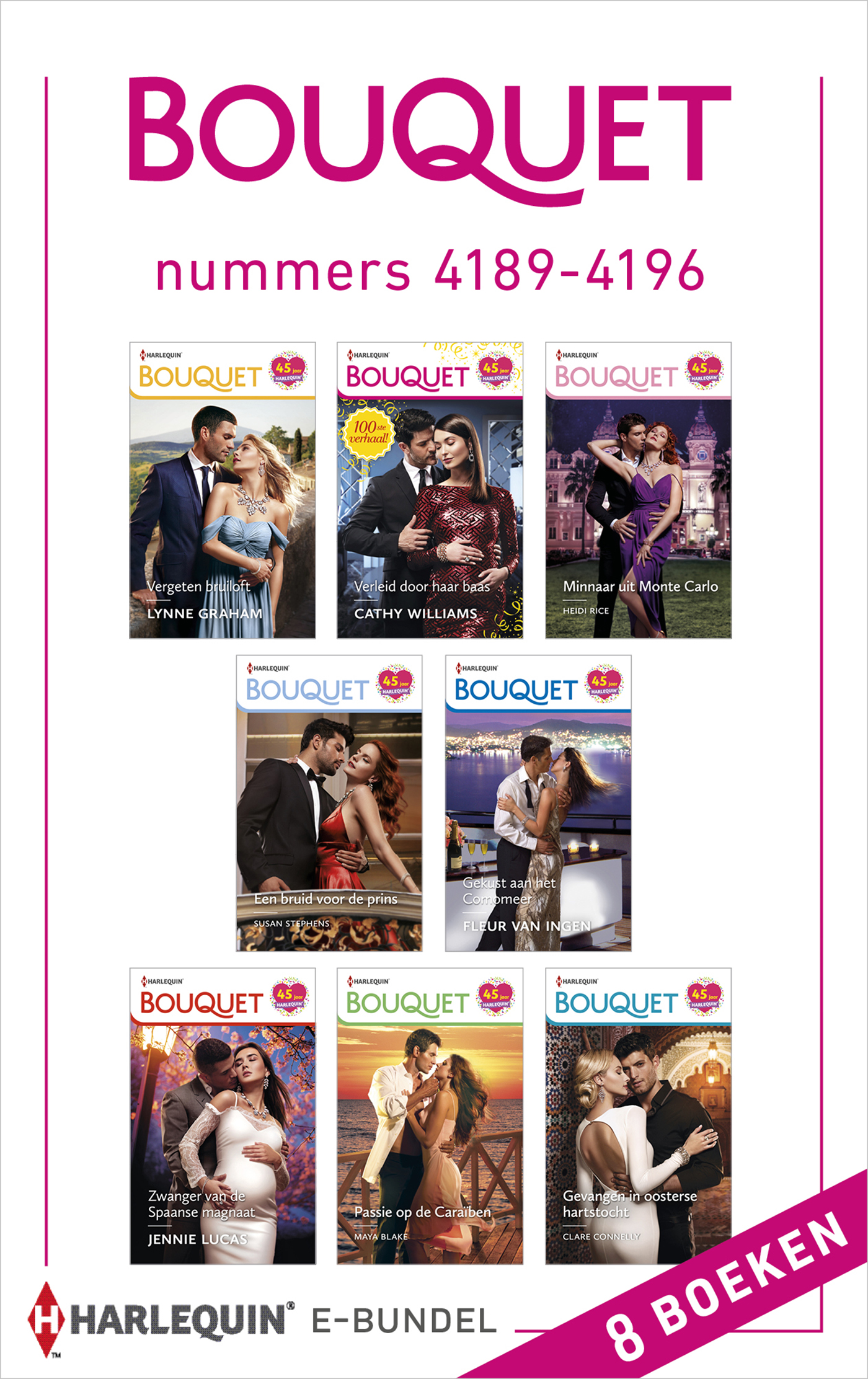 Omslag van Bouquet e-bundel nummers 4189 - 4196