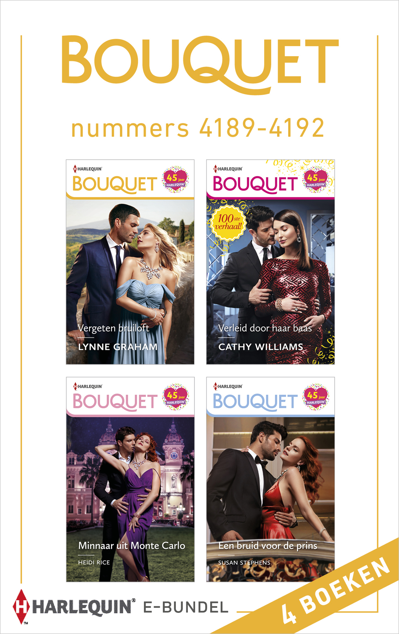 Omslag van Bouquet e-bundel nummers 4189 - 4192