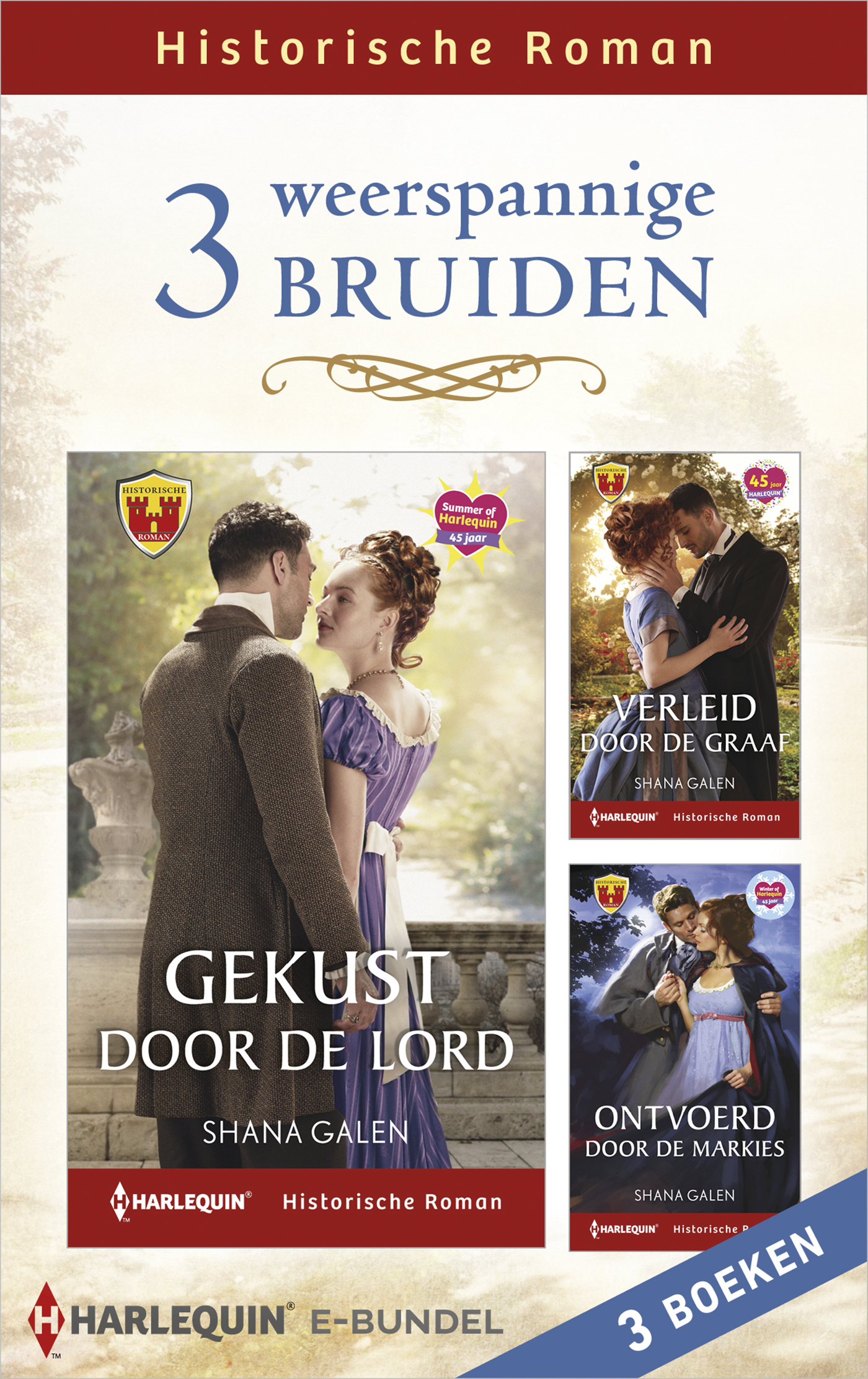 Omslag van 3 weerspannige bruiden