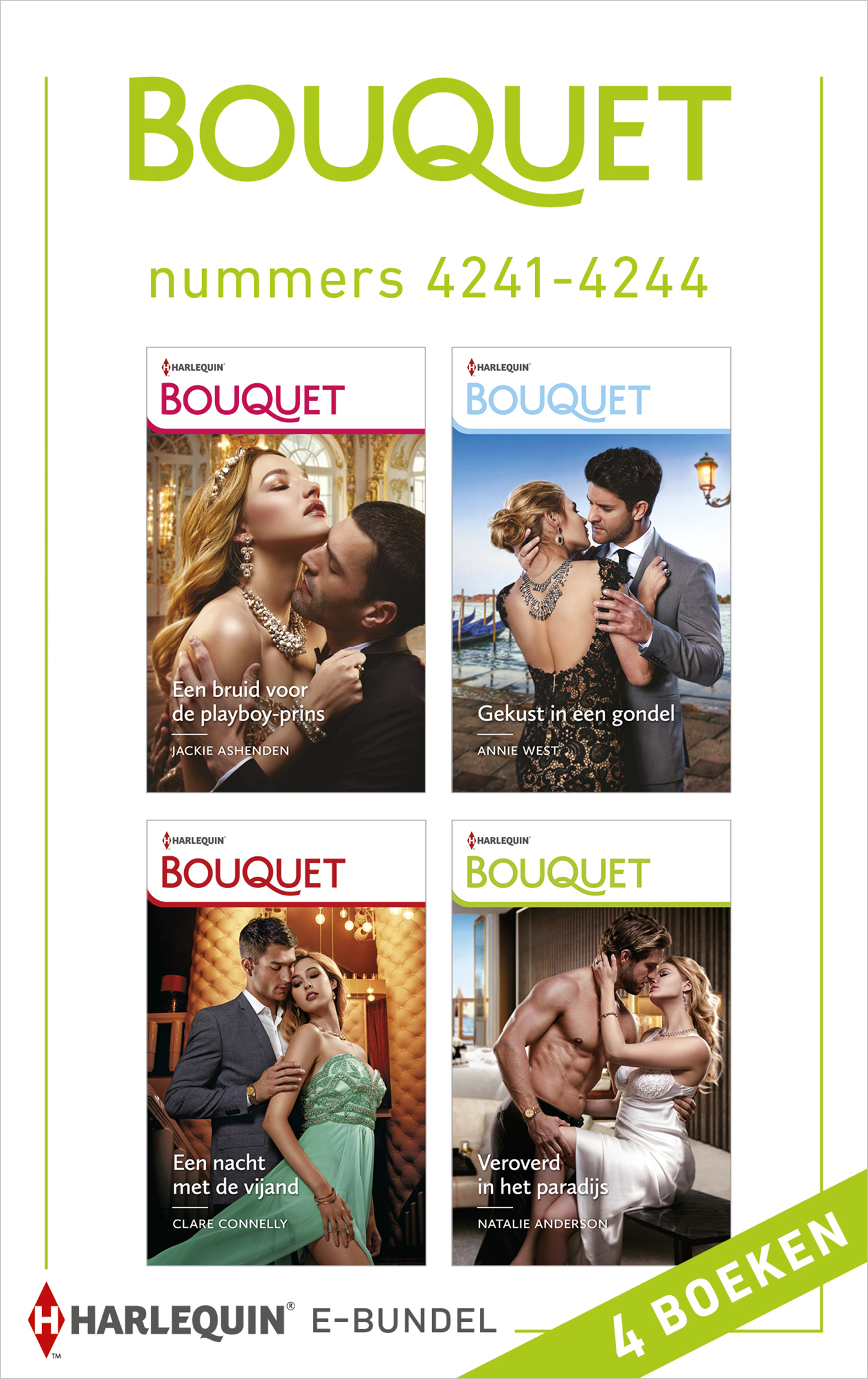 Omslag van Bouquet e-bundel nummers 4241 - 4244
