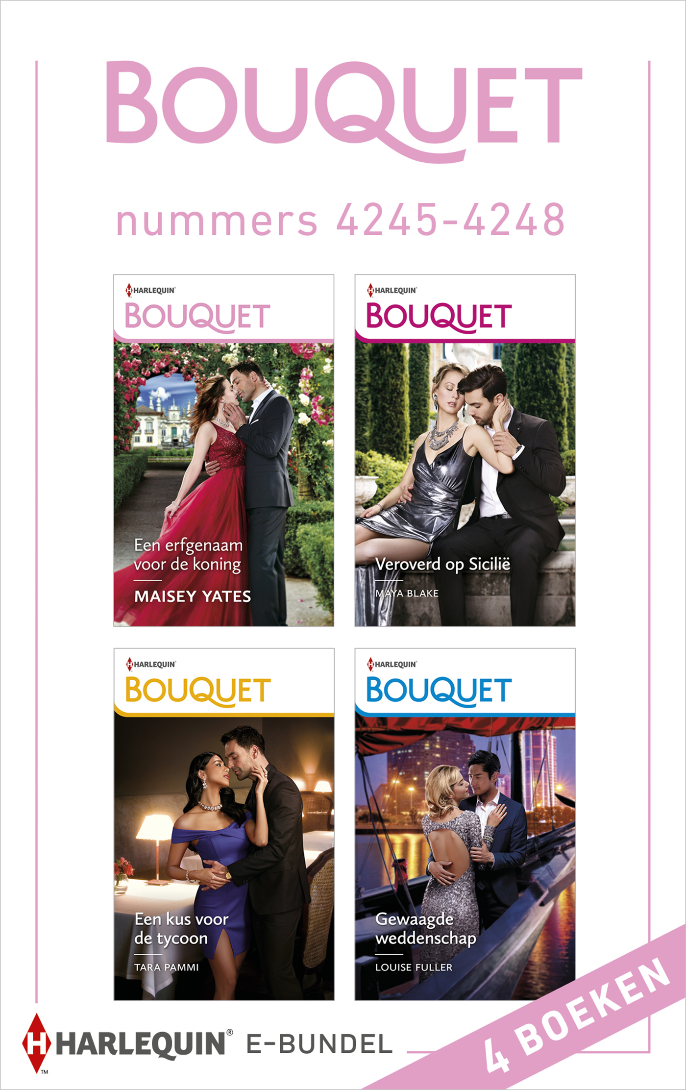 Omslag van Bouquet e-bundel nummers 4245 - 4248