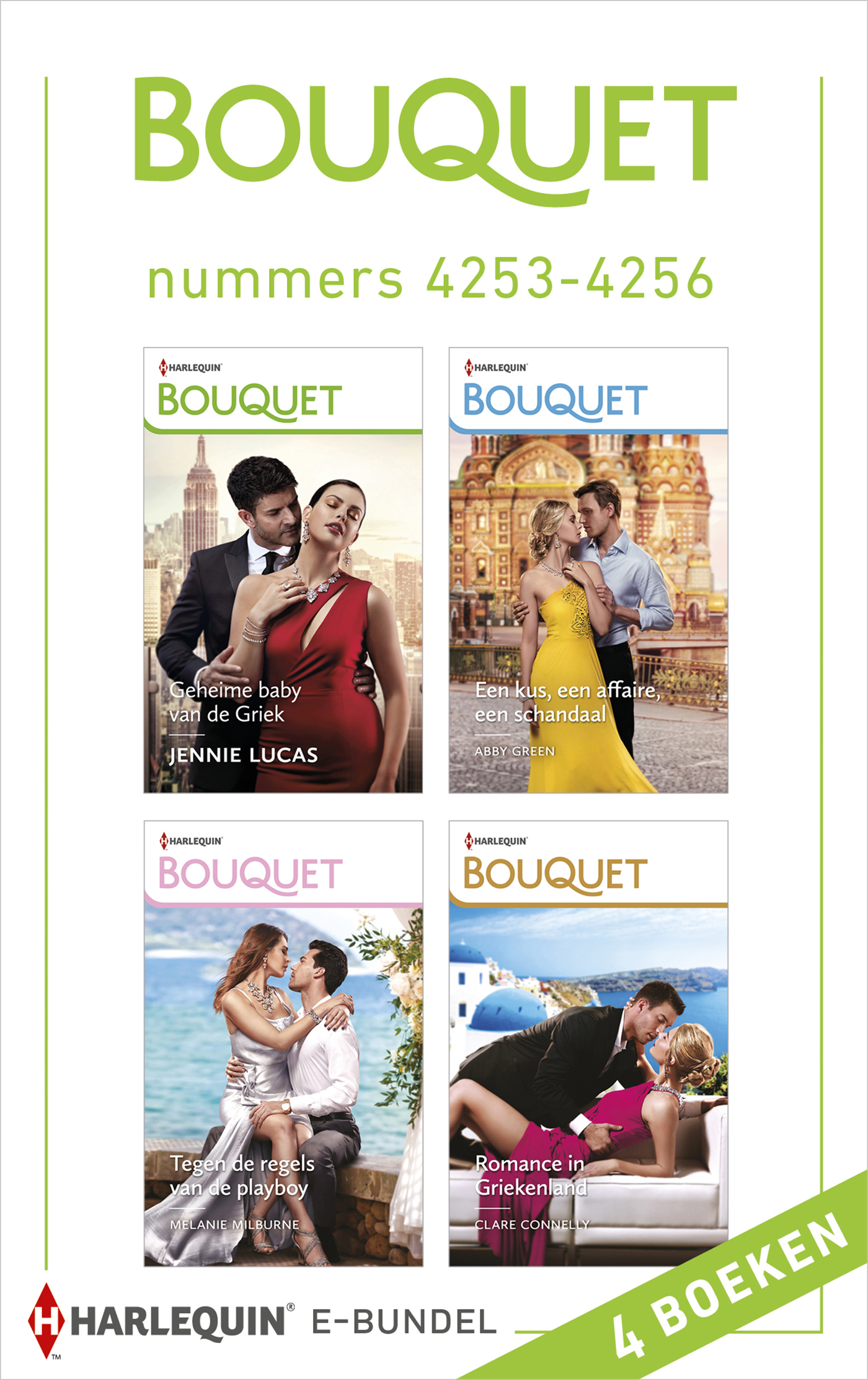 Omslag van Bouquet e-bundel nummers 4253 - 4256