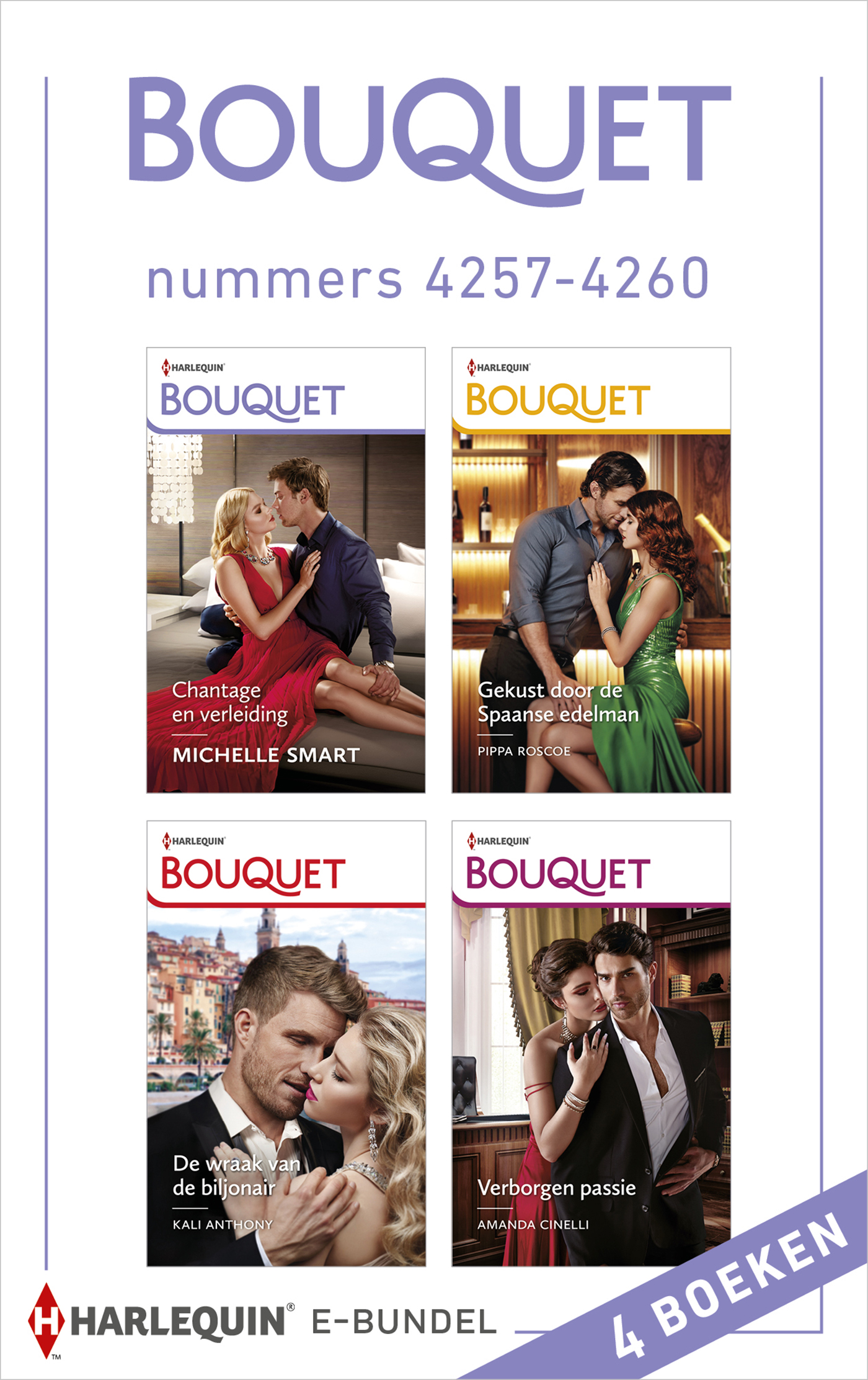 Omslag van Bouquet e-bundel nummers 4257 - 4260