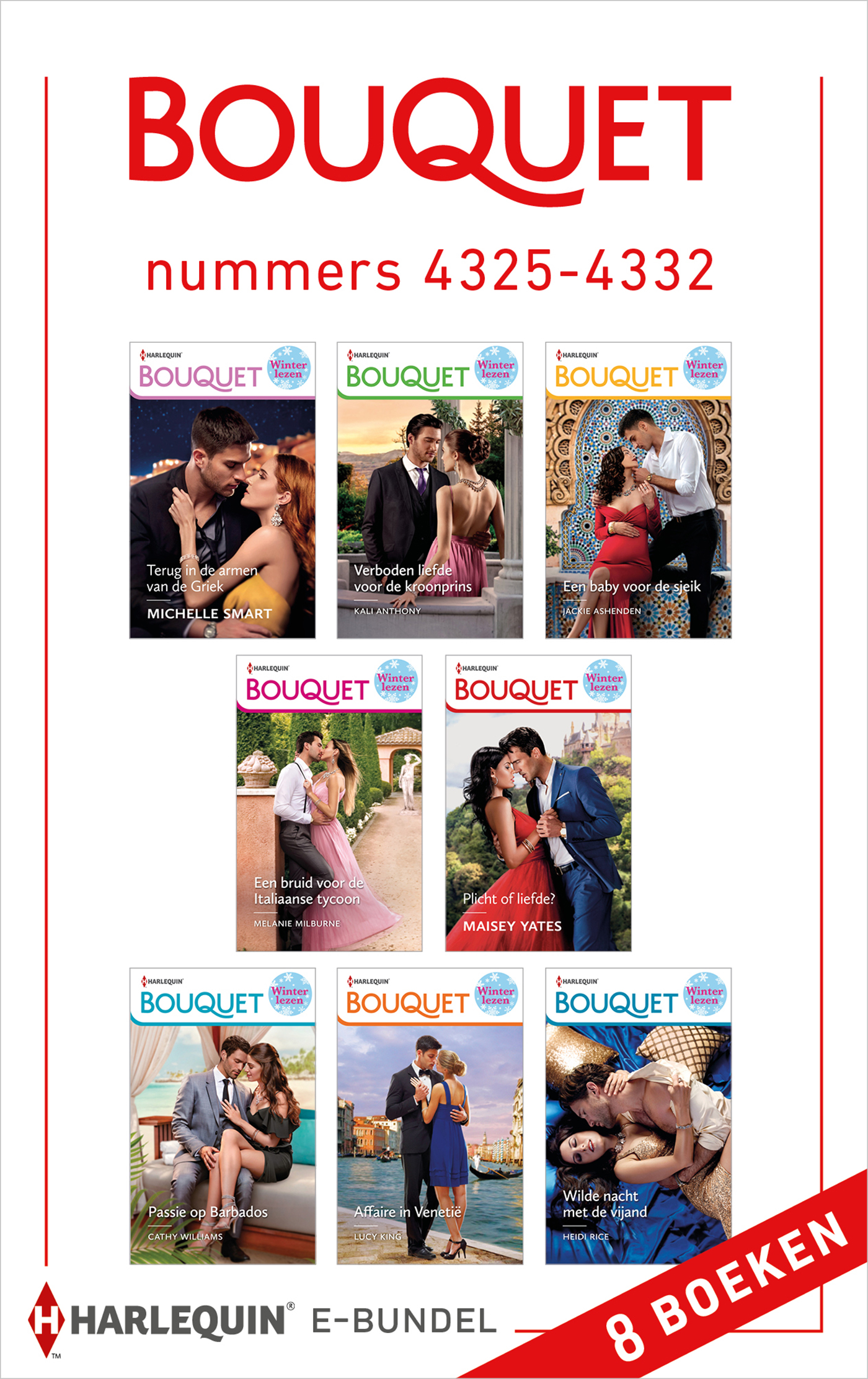 Omslag van Bouquet e-bundel nummers 4325 - 4332