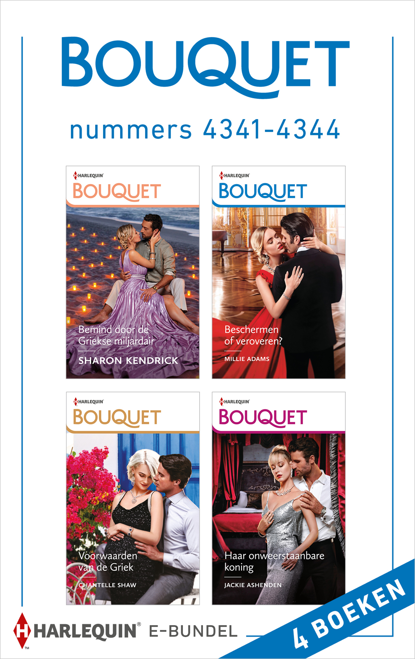 Omslag van Bouquet e-bundel nummers 4341 - 4344