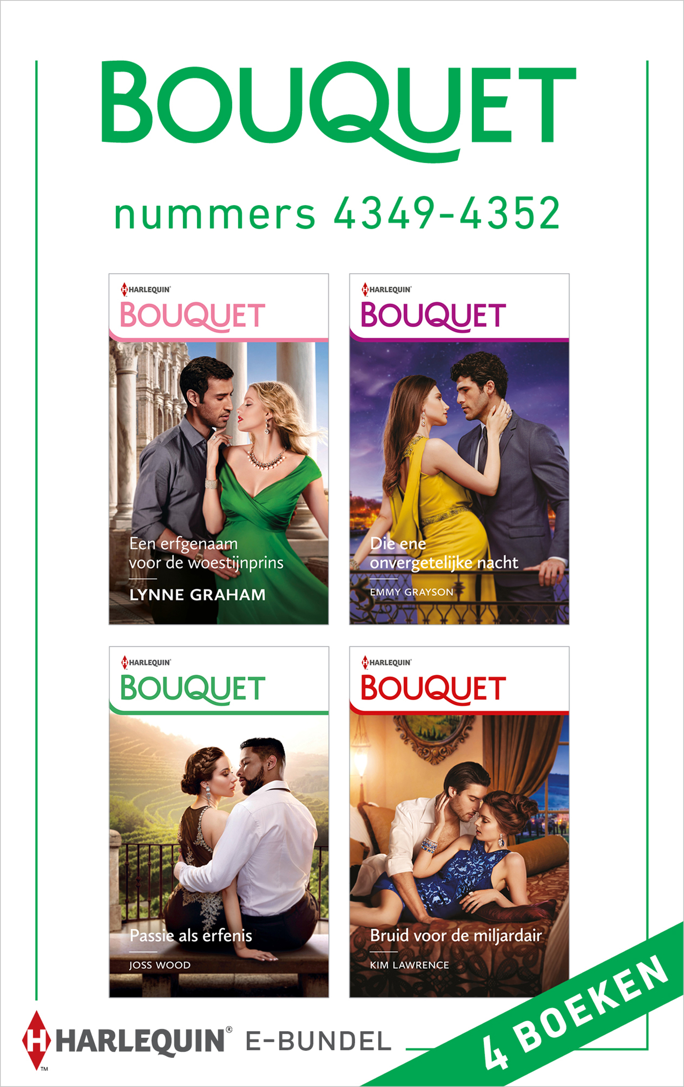 Omslag van Bouquet e-bundel nummers 4349 - 4352