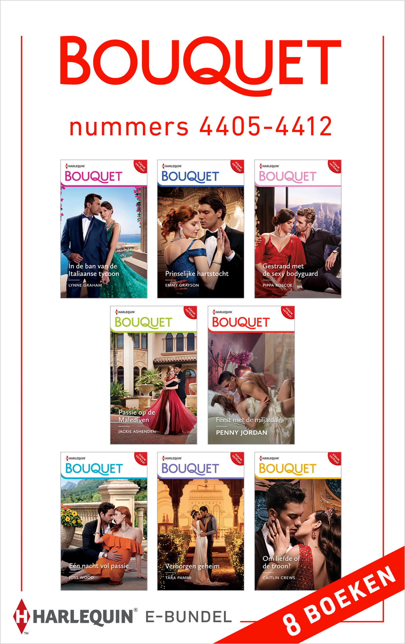 Omslag van Bouquet e-bundel nummers 4405 - 4412
