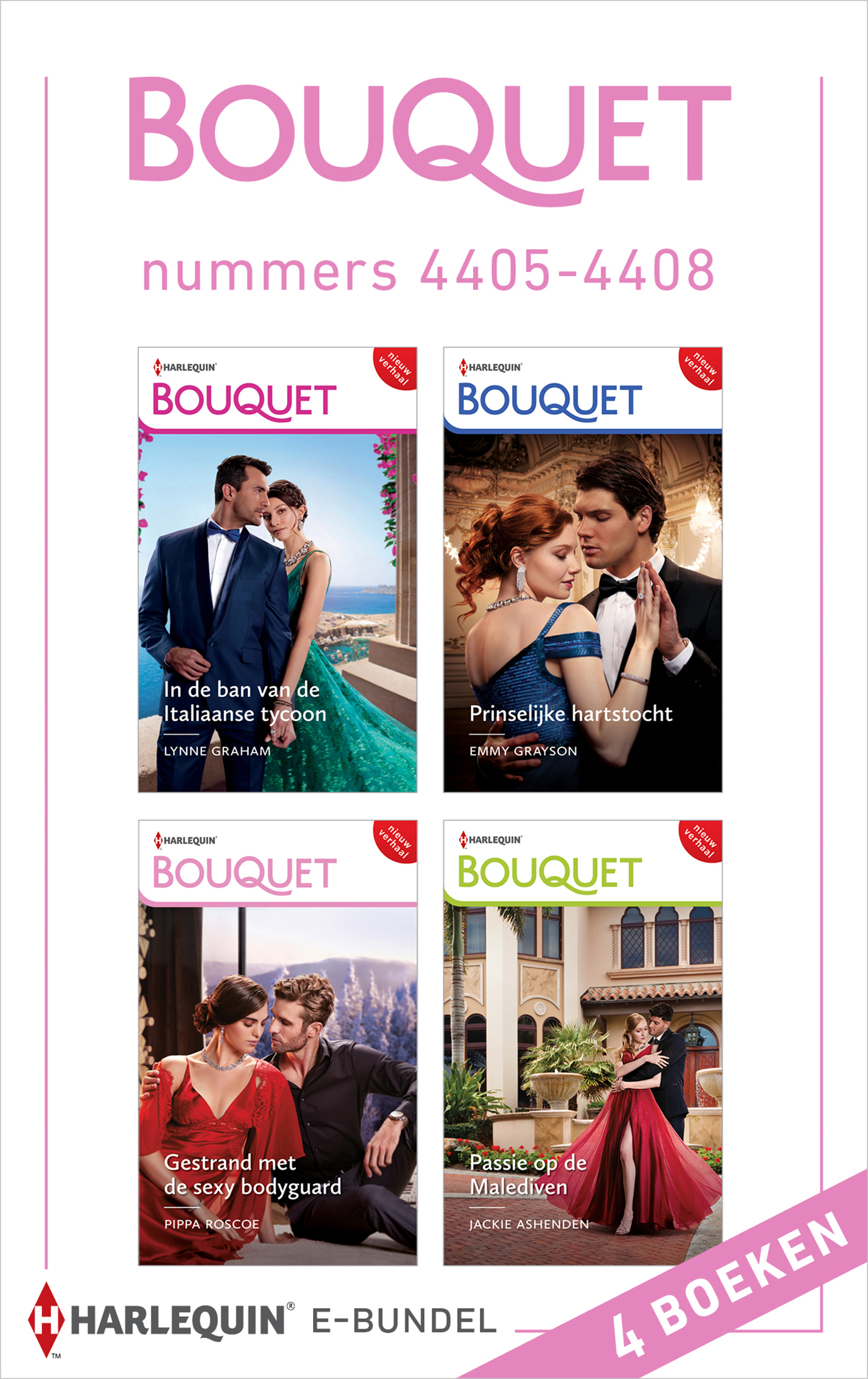 Omslag van Bouquet e-bundel nummers 4405 - 4408