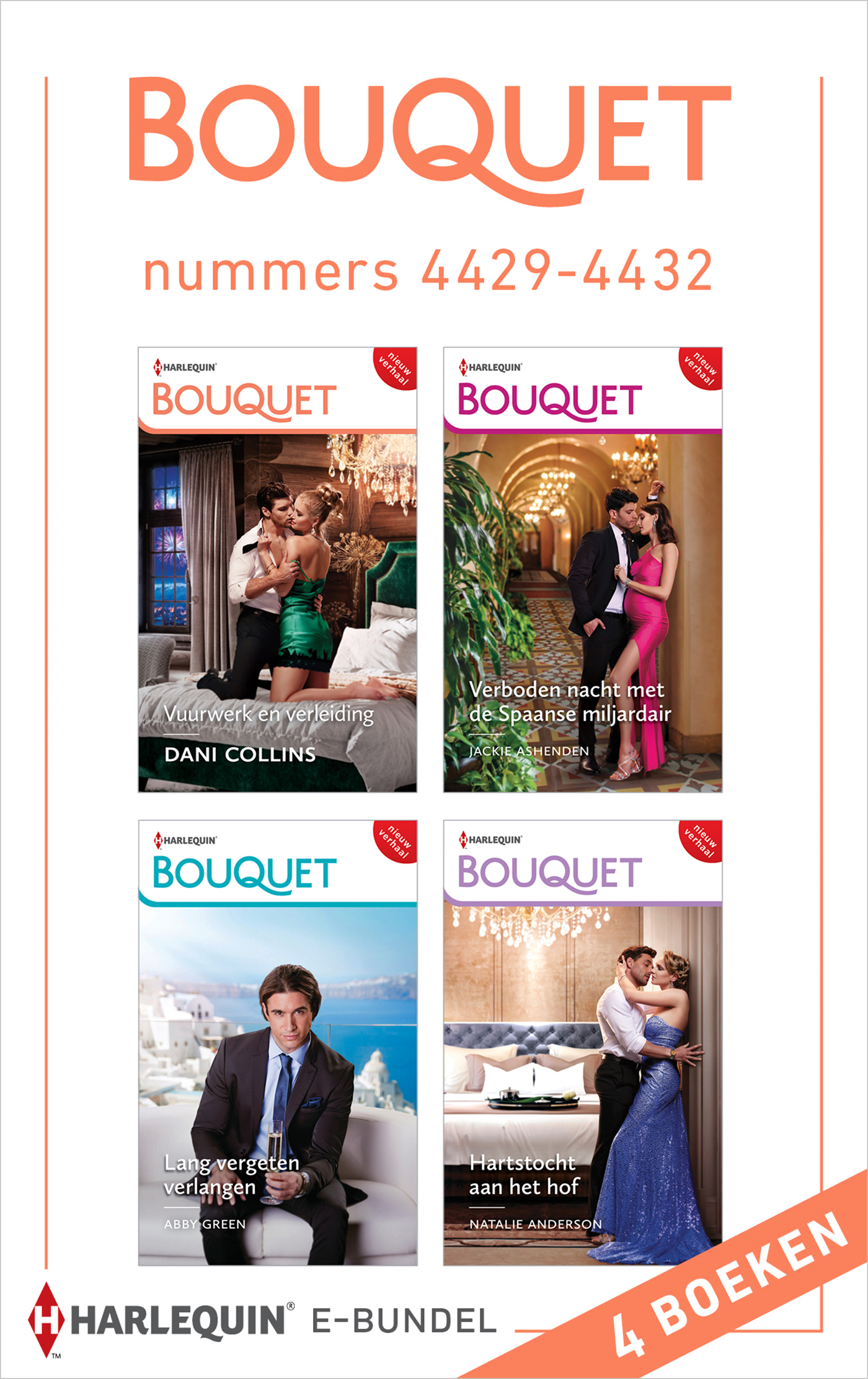 Omslag van Bouquet e-bundel nummers 4429 - 4432