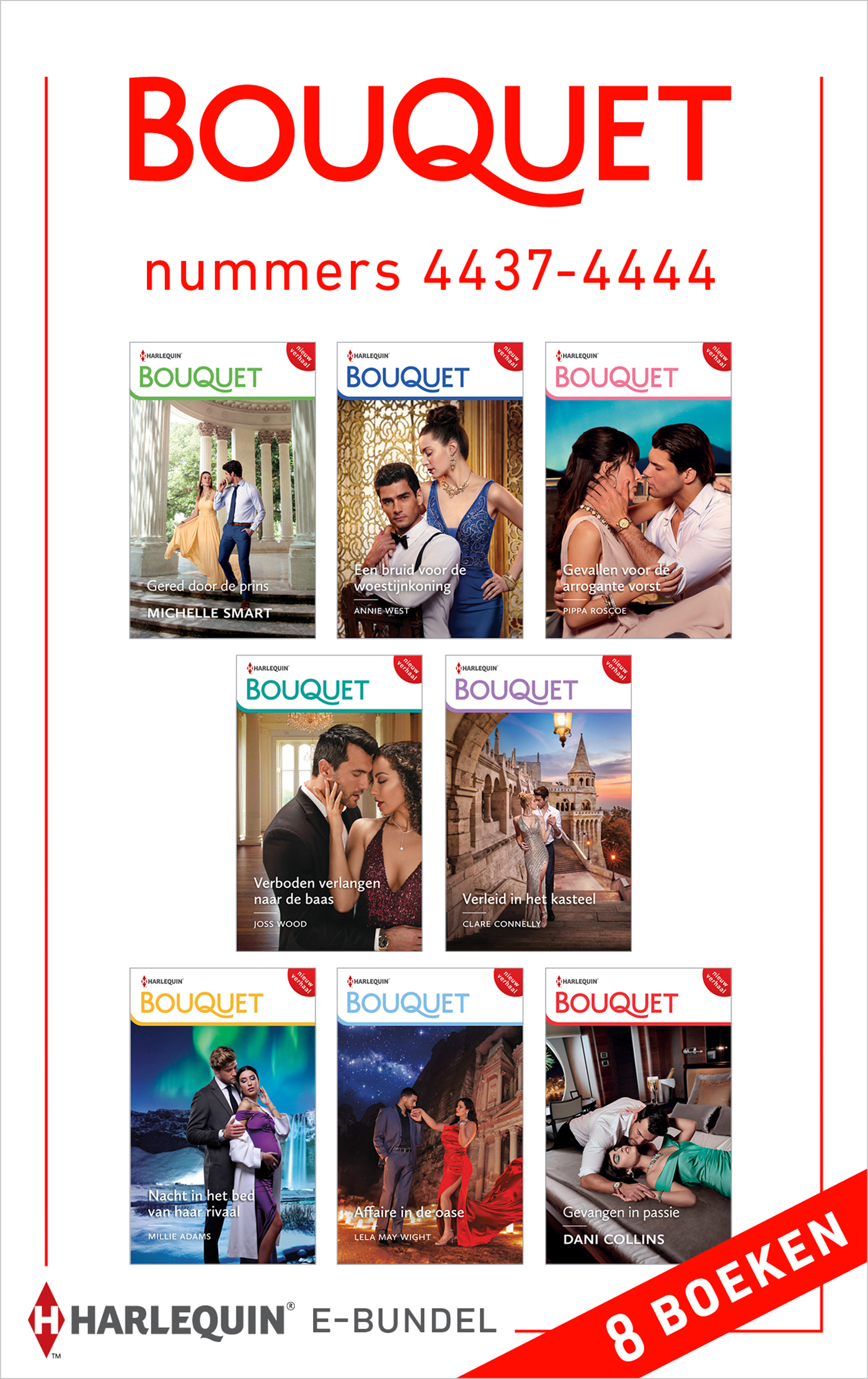 Omslag van Bouquet e-bundel nummers 4437 - 4444