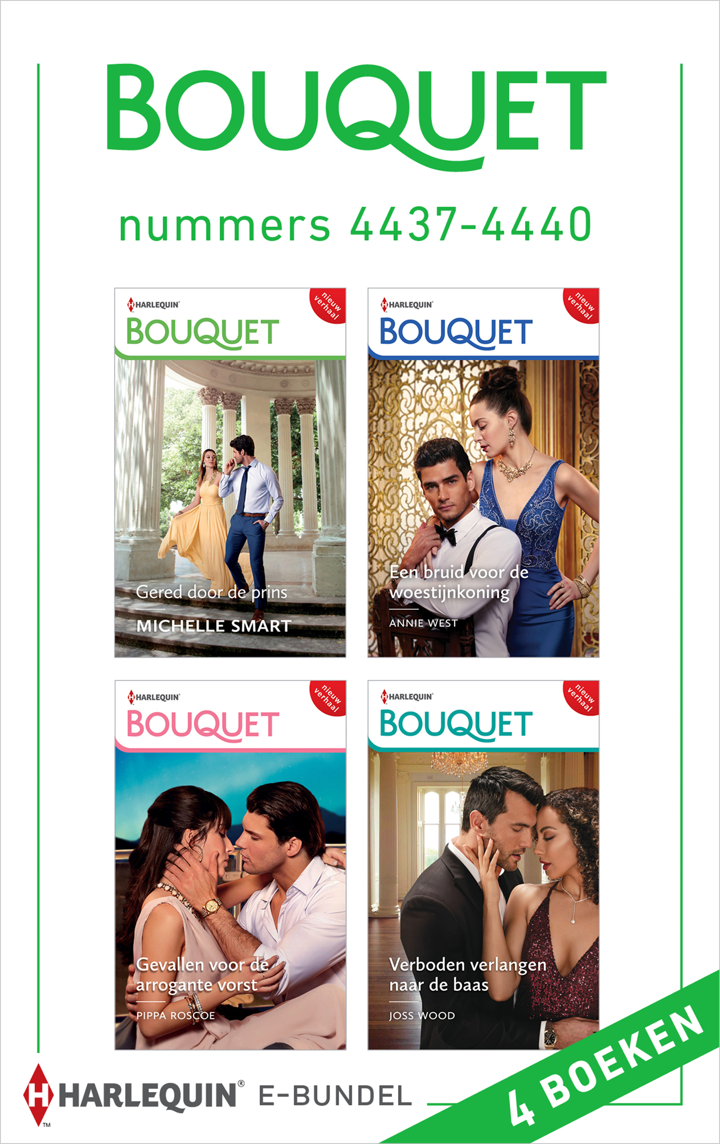 Omslag van Bouquet e-bundel nummers 4437 - 4440