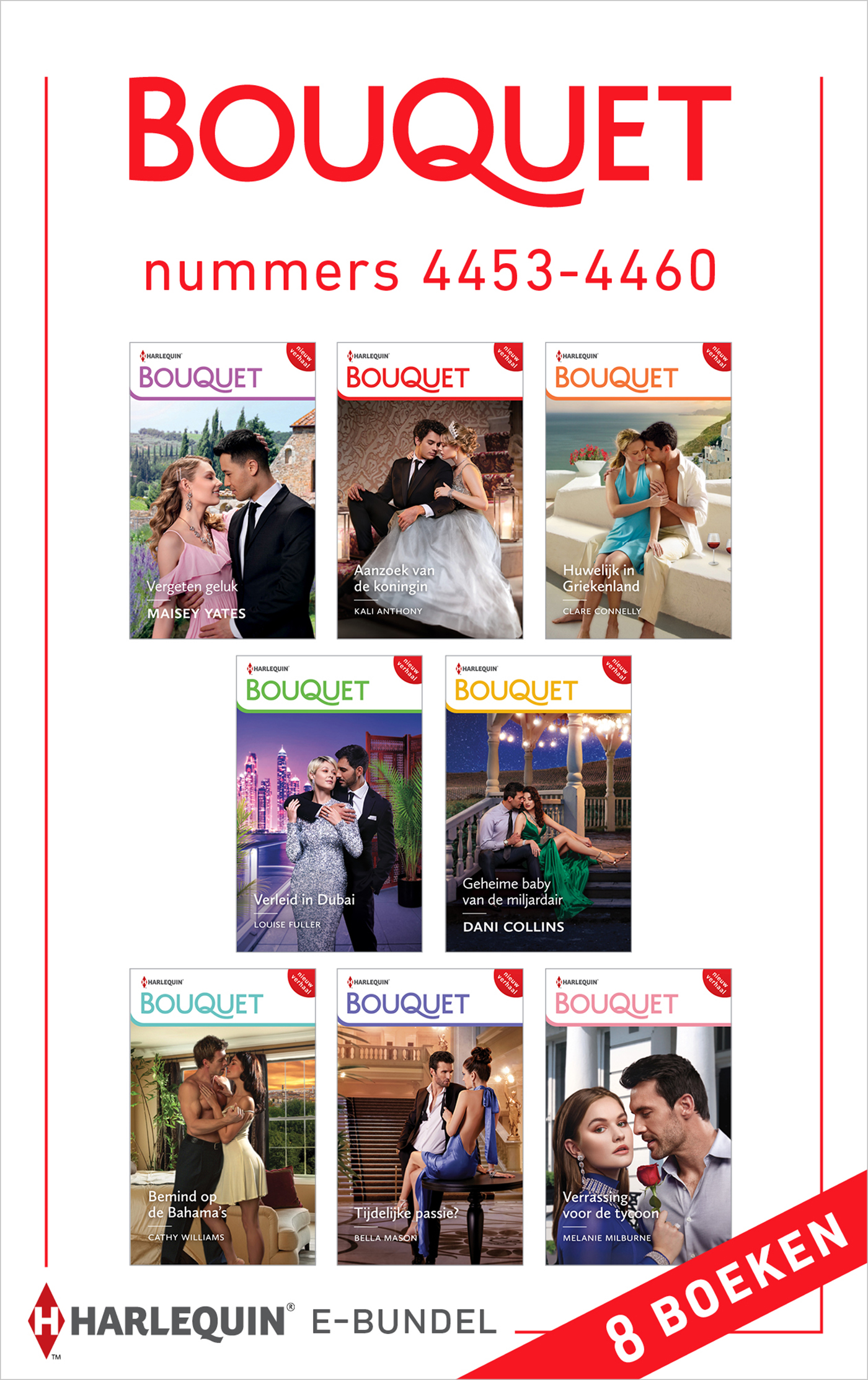 Omslag van Bouquet e-bundel nummers 4453 - 4460