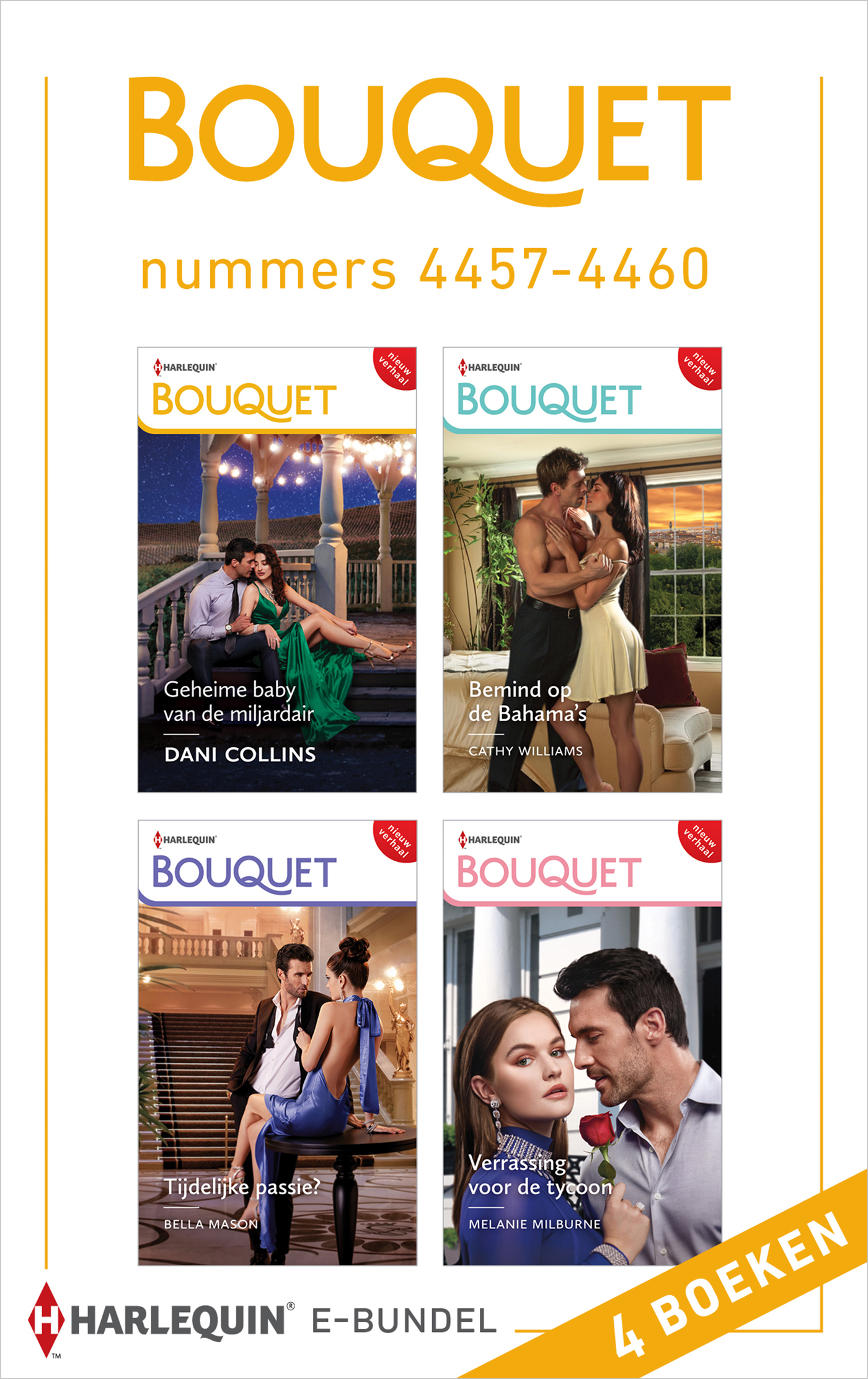 Omslag van Bouquet e-bundel nummers 4457 - 4460