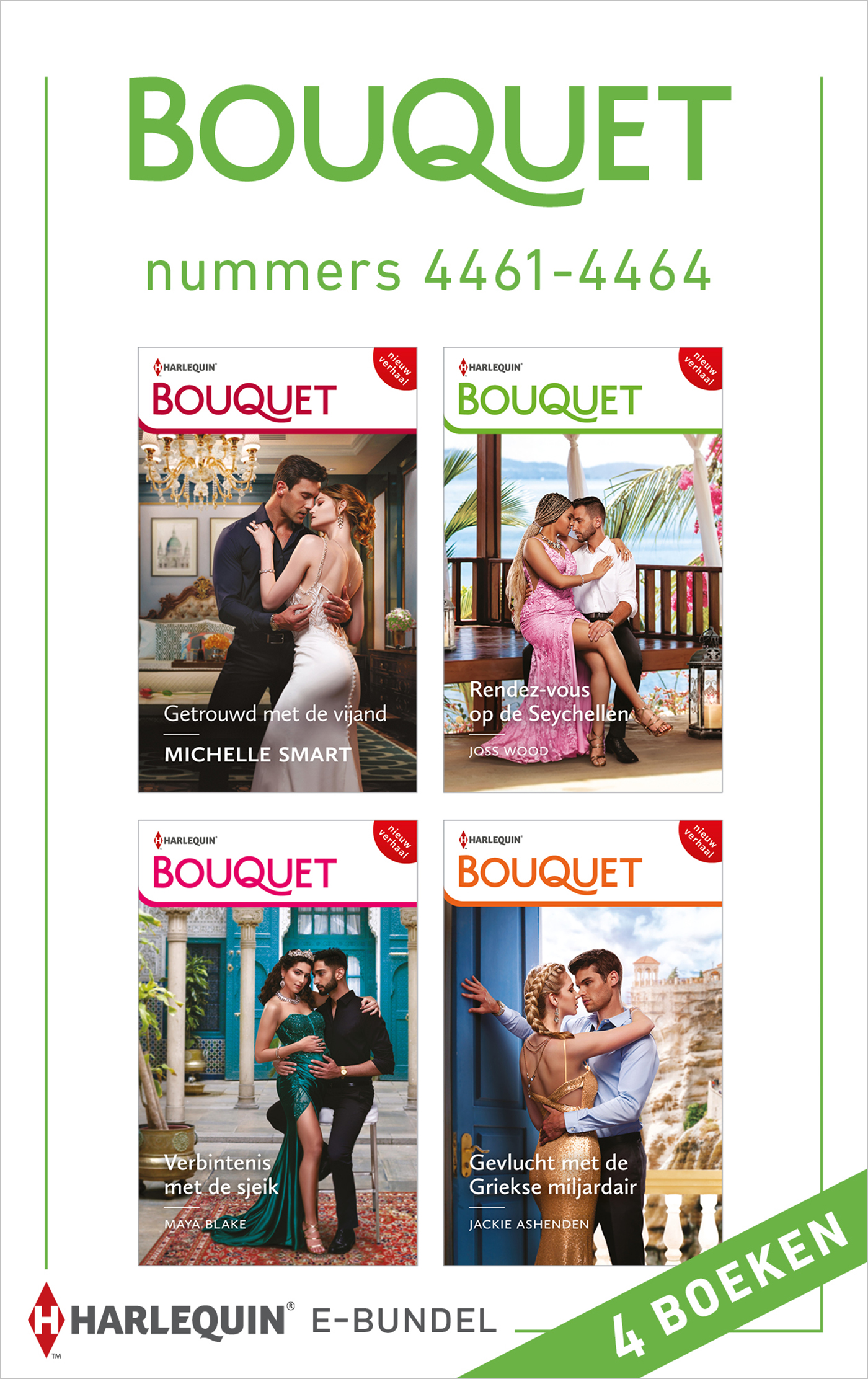 Omslag van Bouquet e-bundel nummers 4461 - 4464