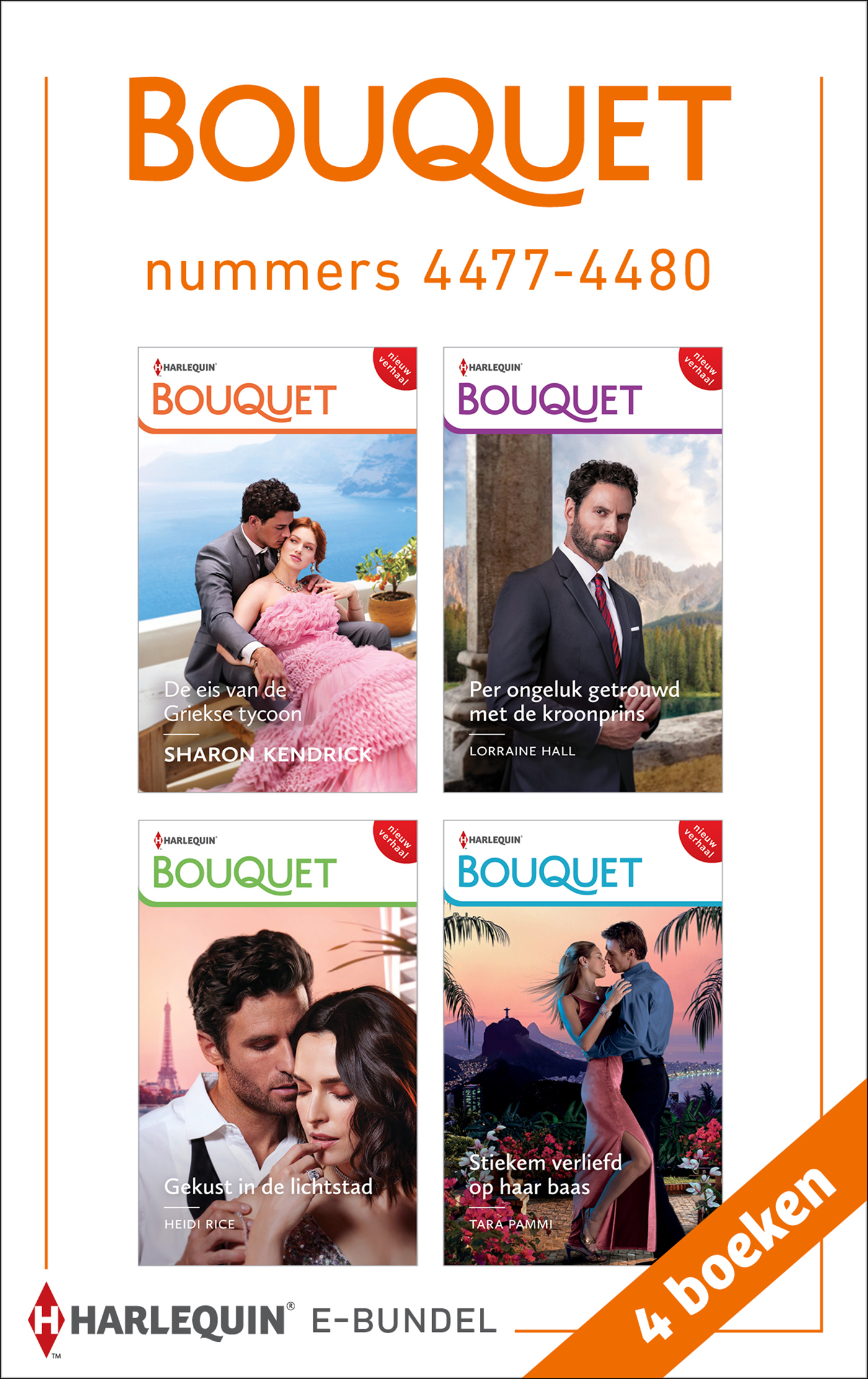 Omslag van Bouquet e-bundel nummers 4477 - 4480