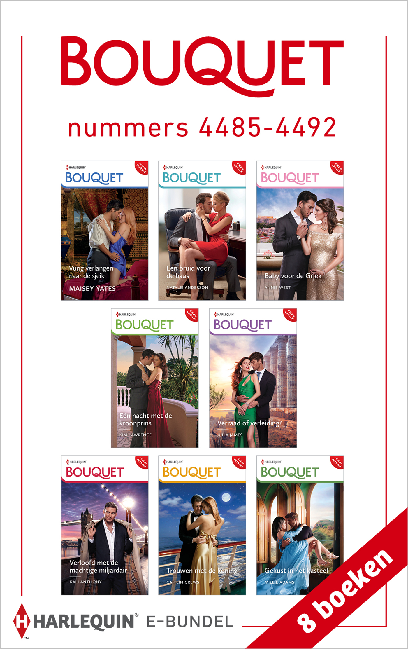 Omslag van Bouquet e-bundel nummers 4485 - 4492