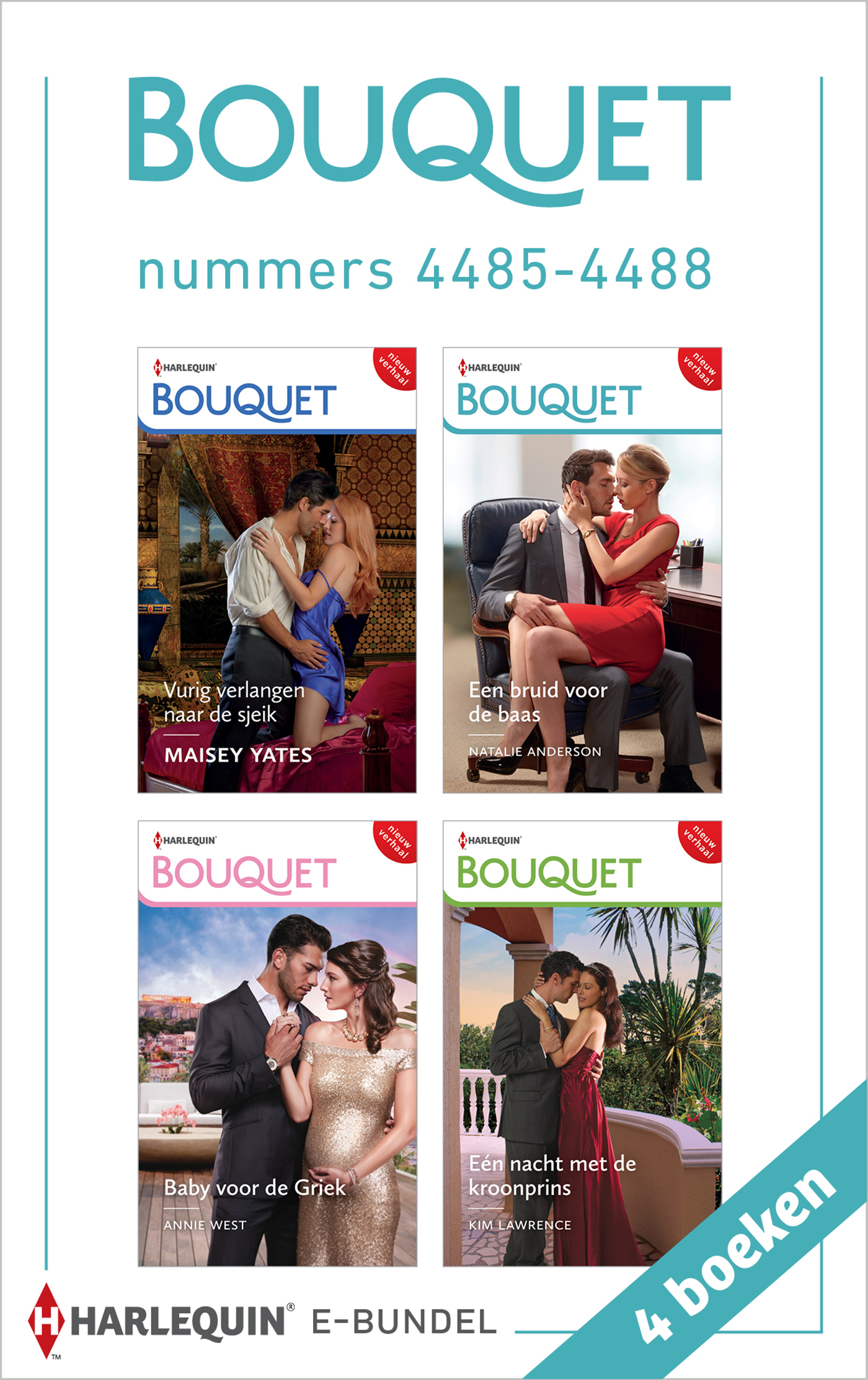 Omslag van Bouquet e-bundel nummers 4485 - 4488