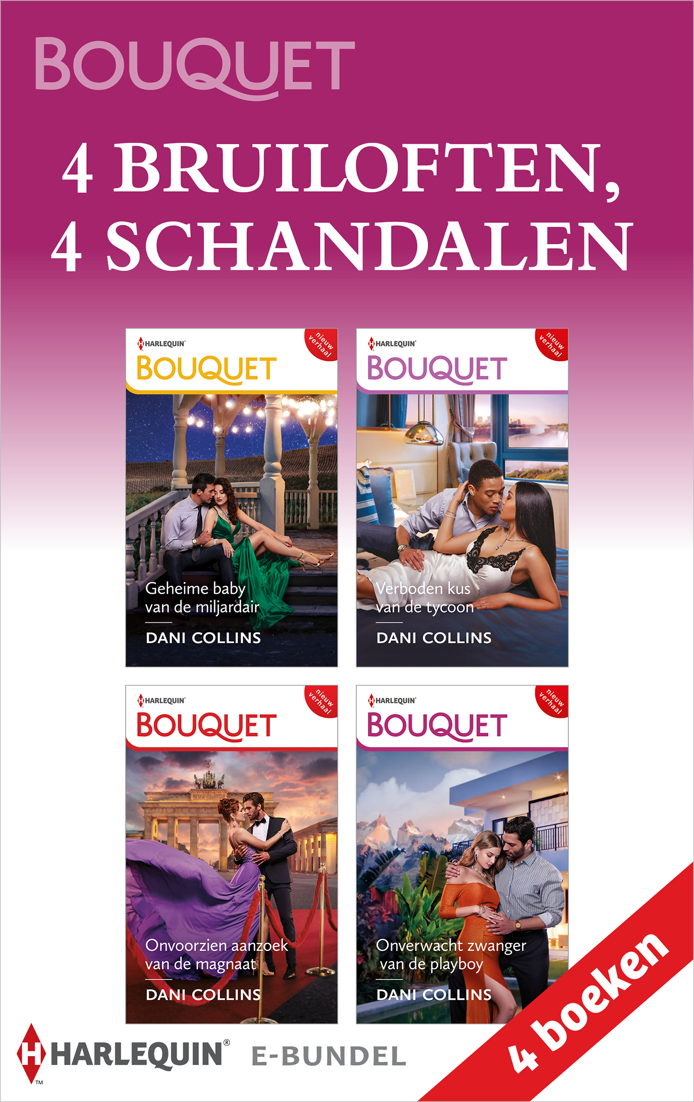 Omslag van 4 bruiloften, 4 schandalen