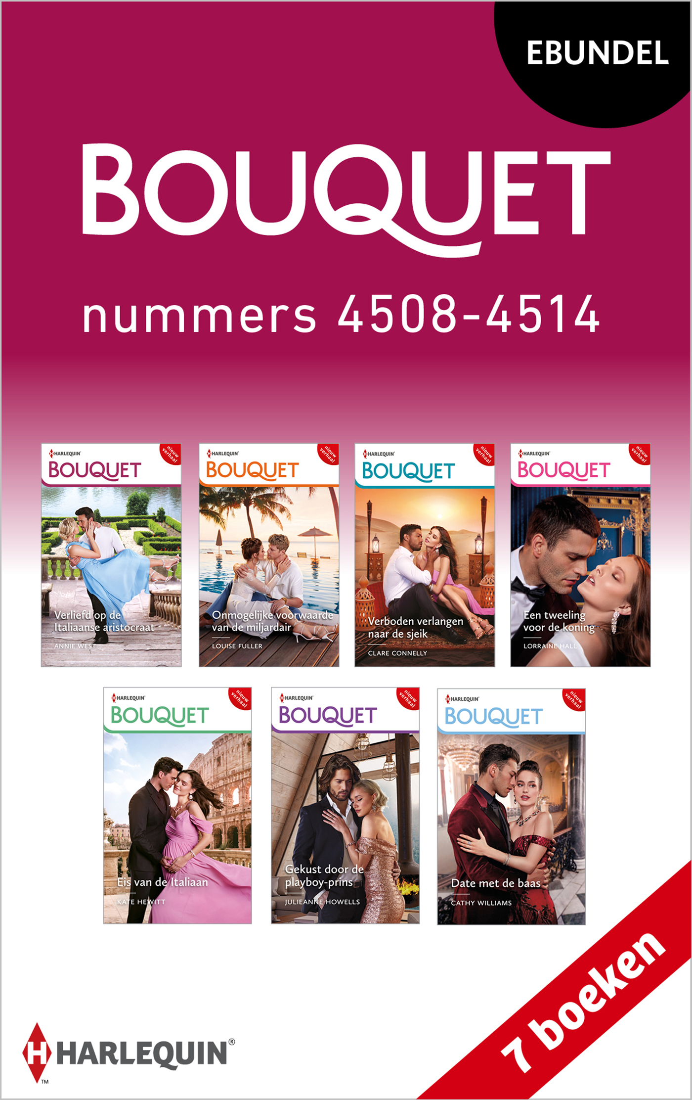 Omslag van Bouquet e-bundel nummers 4508 - 4514