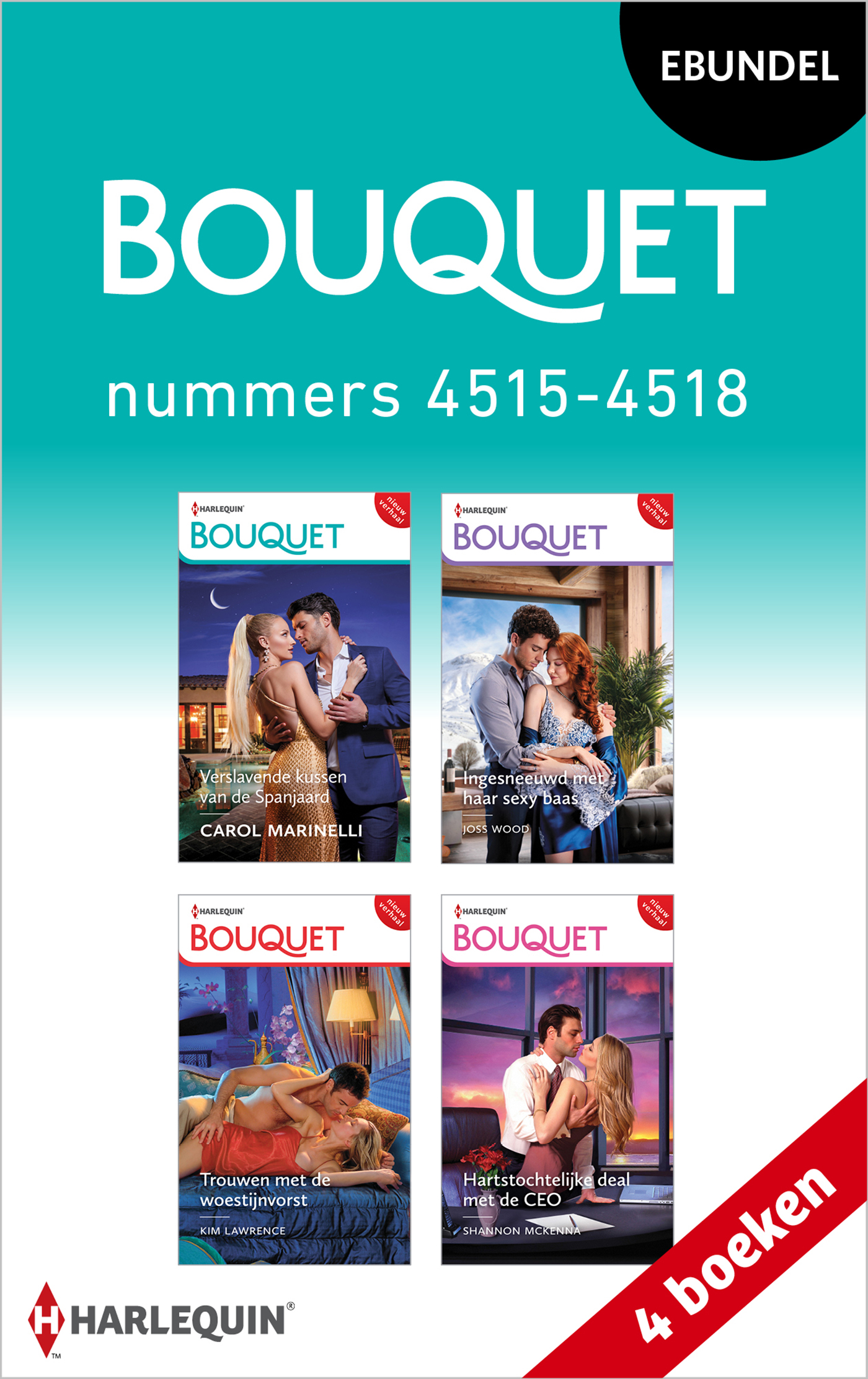 Omslag van Bouquet e-bundel nummers 4515 - 4518