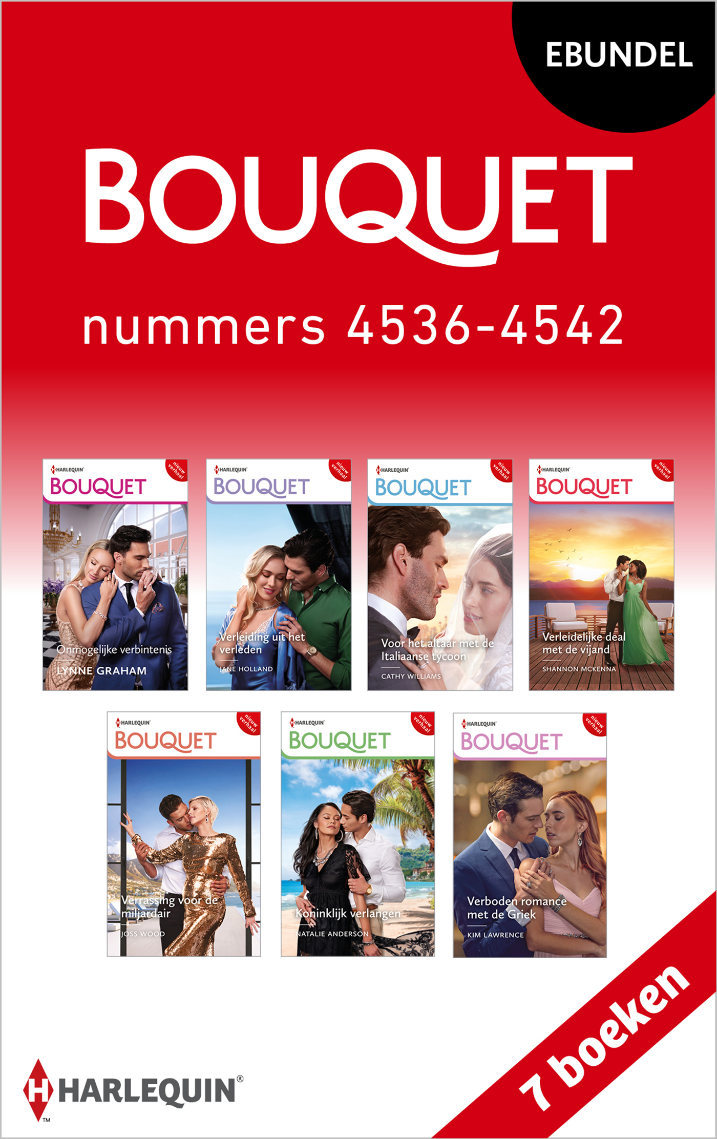 Omslag van Bouquet e-bundel nummers 4536 - 4542