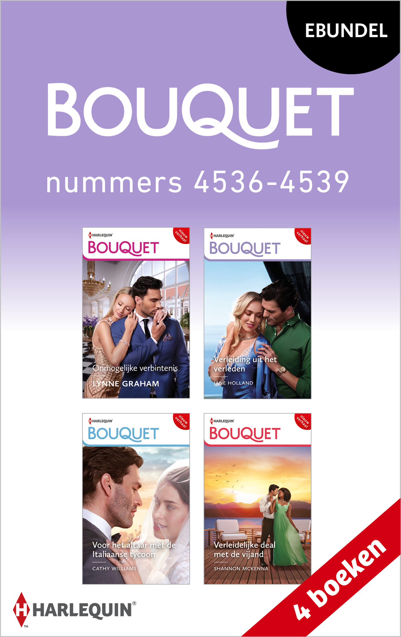 Omslag van Bouquet e-bundel nummers 4536 - 4539