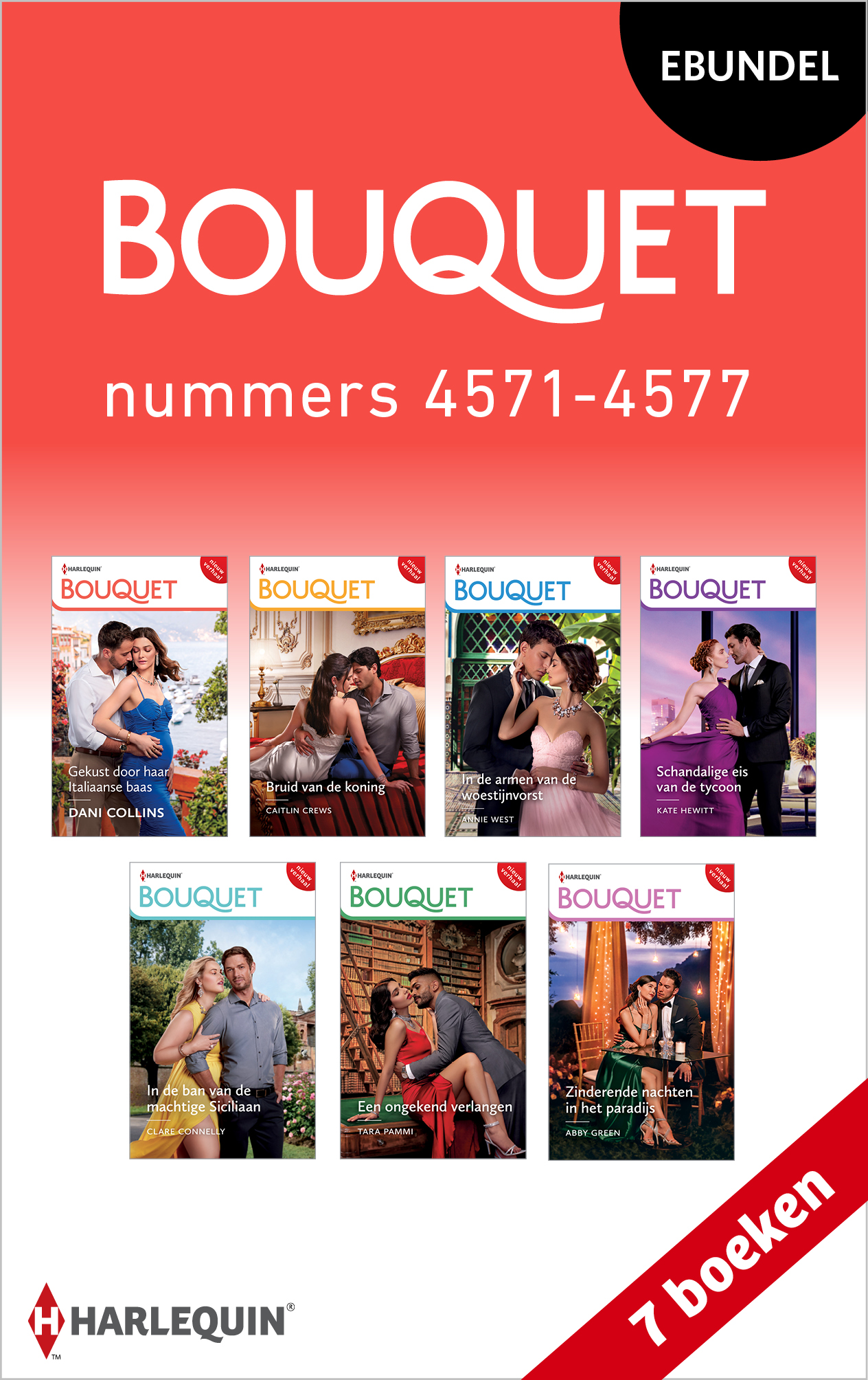 Omslag van Bouquet e-bundel nummers 4571 - 4577
